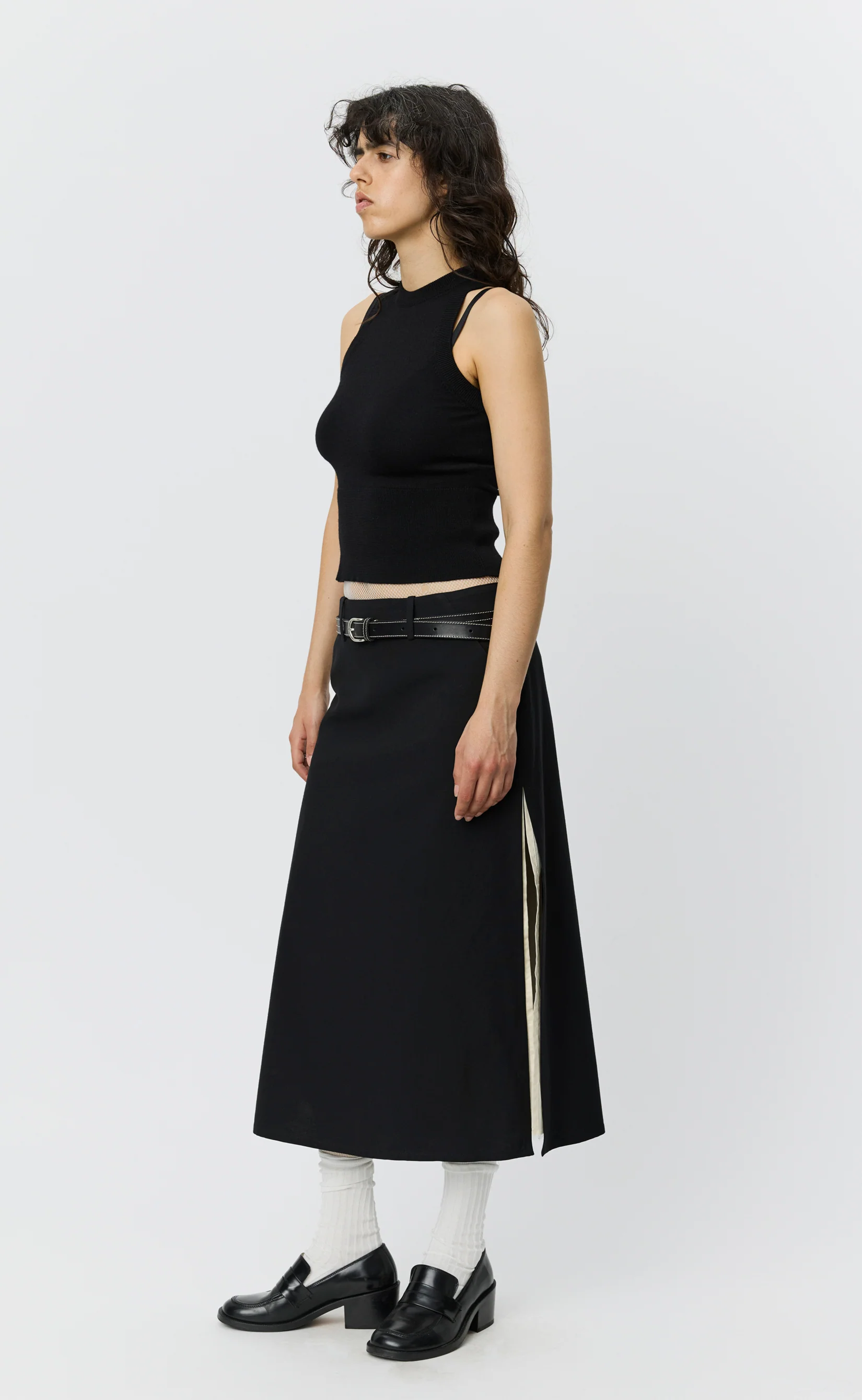 Appointment Top - Black Merino Silk - Image 2