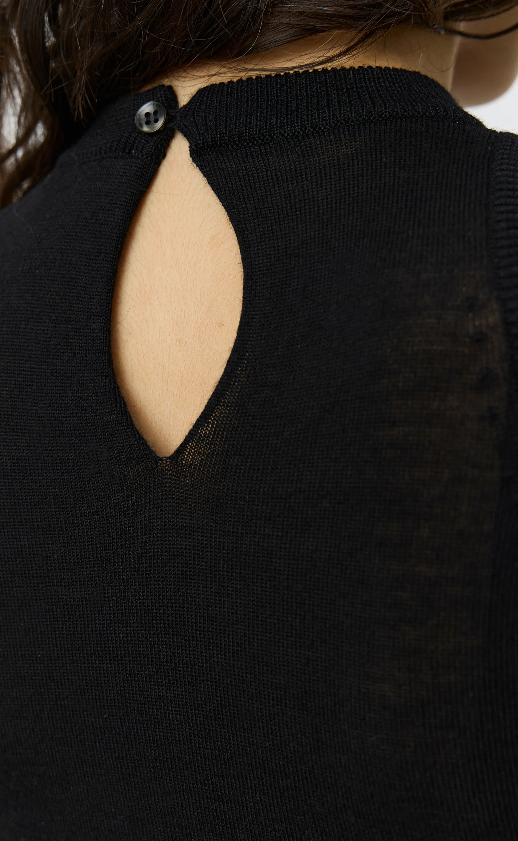 Appointment Top - Black Merino Silk - Image 3