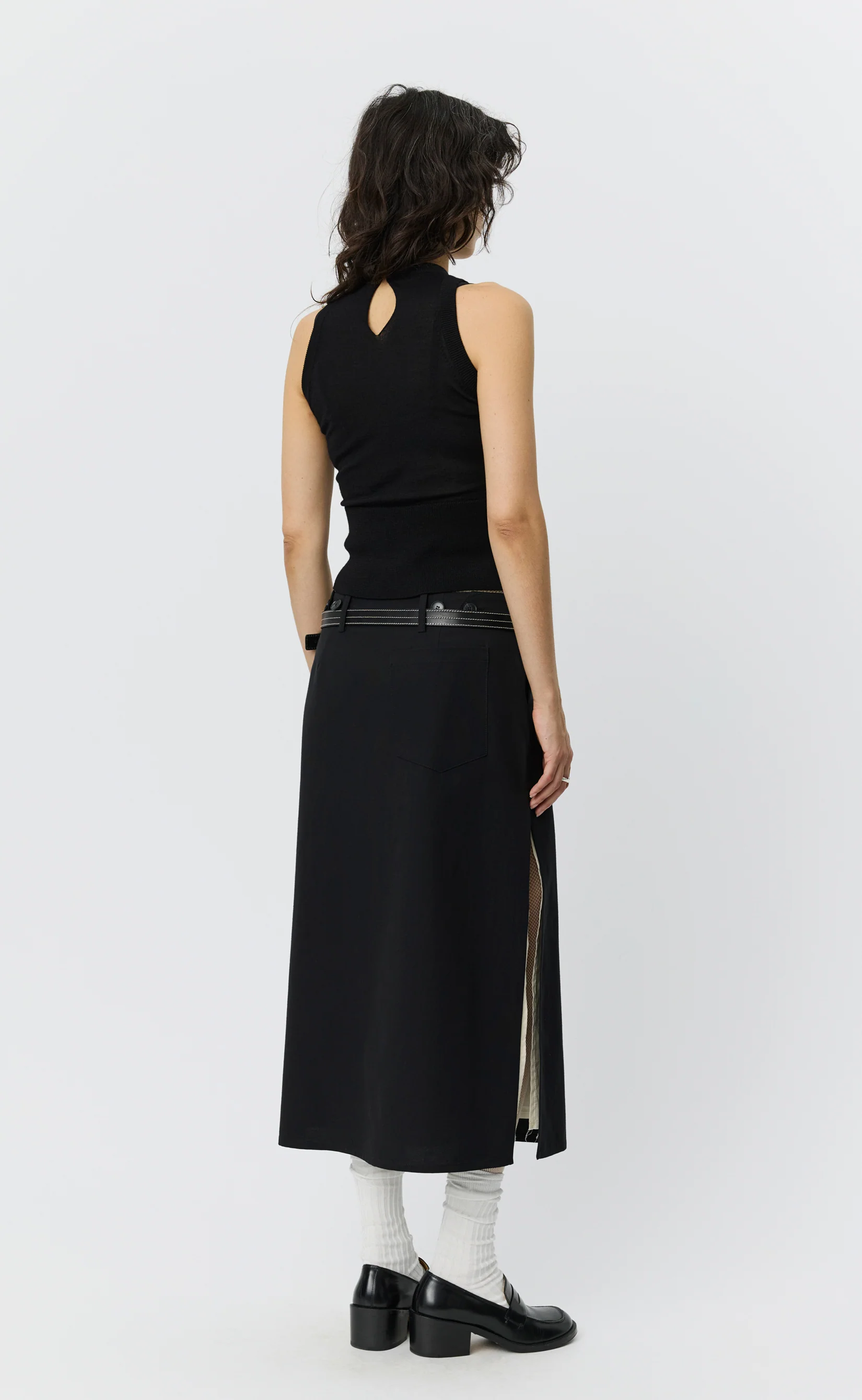 Appointment Top - Black Merino Silk - Image 5