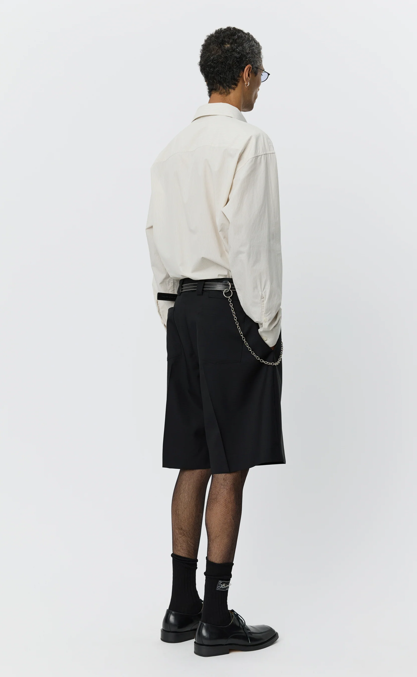 Classic Shorts - Black Tropical Wool - Image 3