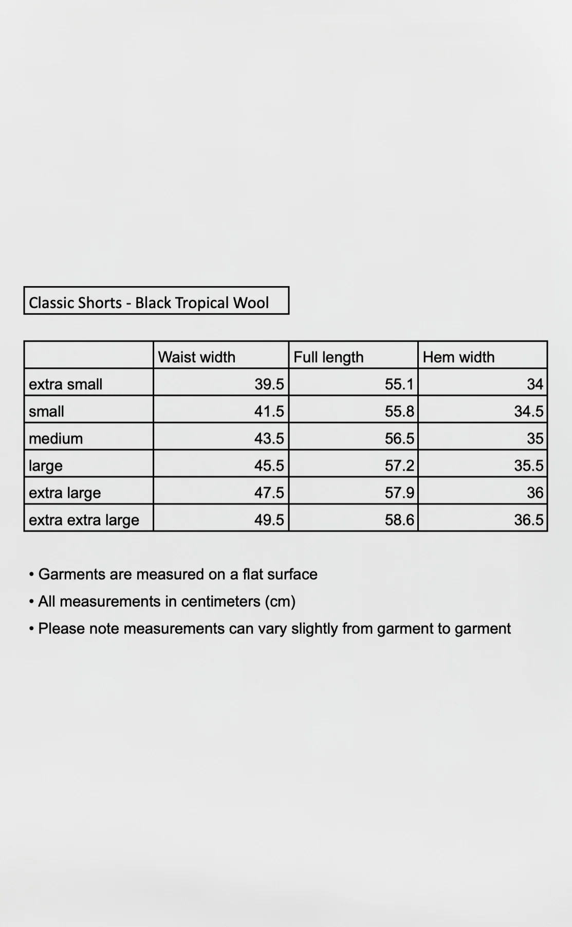 Classic Shorts - Black Tropical Wool - Image 6