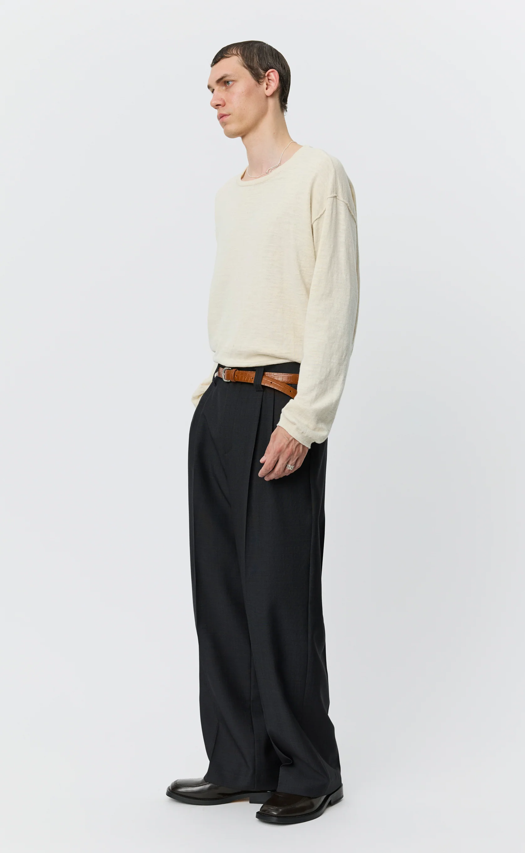 Classic Trousers - Dark Grey Grain - Image 2