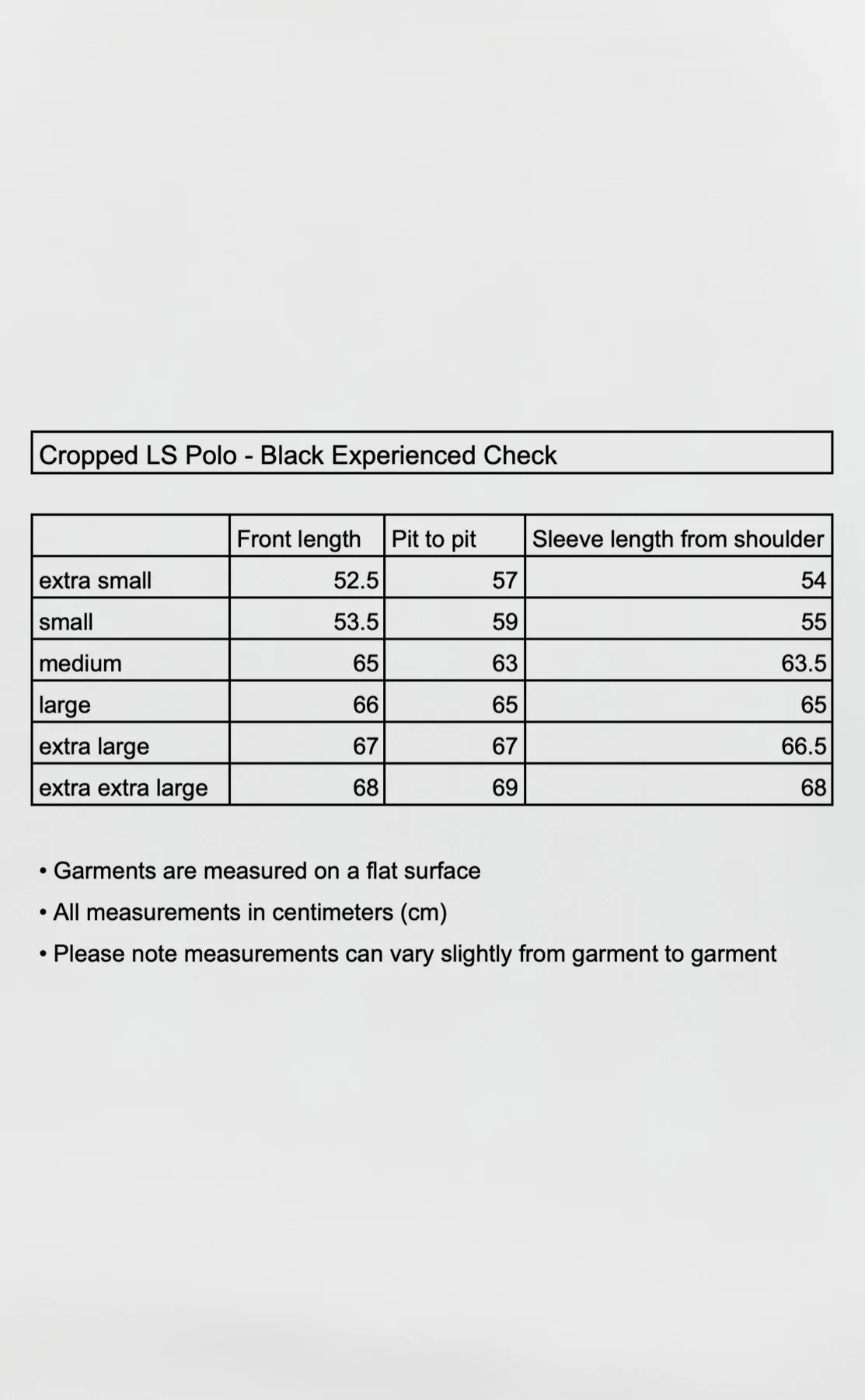 Cropped LS Polo - Black Experienced Check - Image 6
