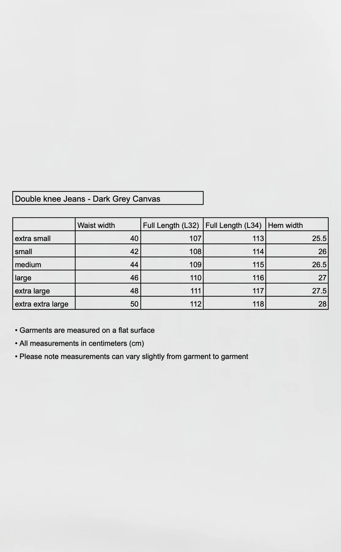 Double Knee Jeans - Dark Grey Canvas - Image 6