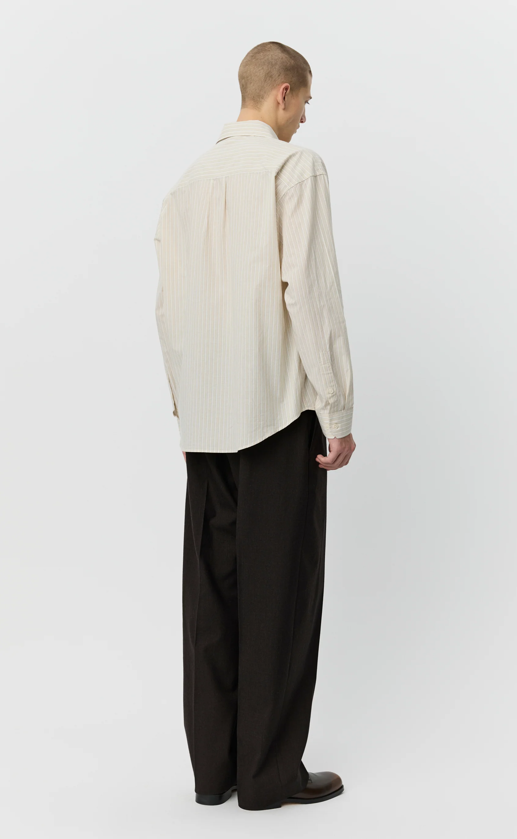 Executive Shirt - Light Brown Archive Stripe - Image 4