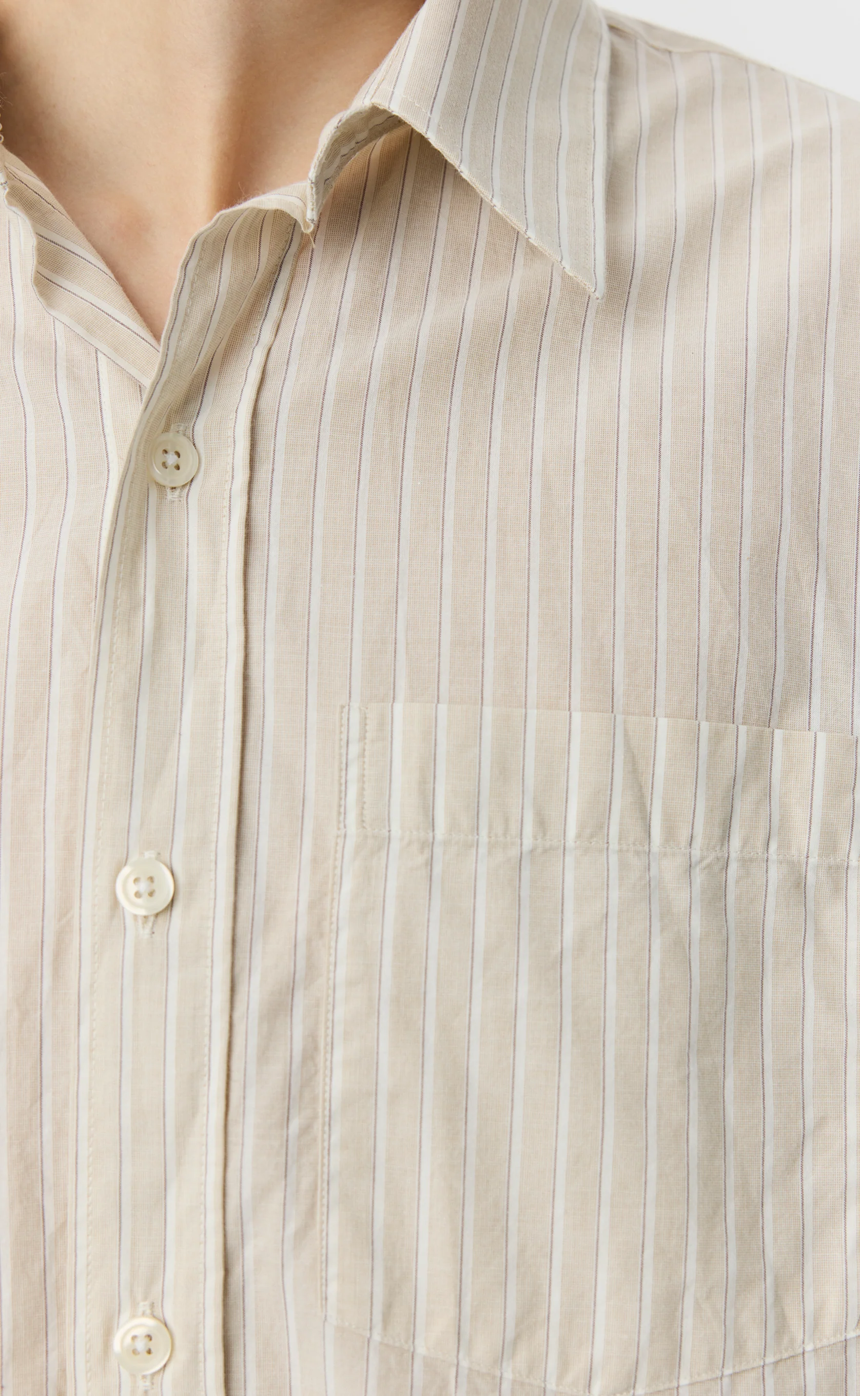 Executive Shirt - Light Brown Archive Stripe - Image 5