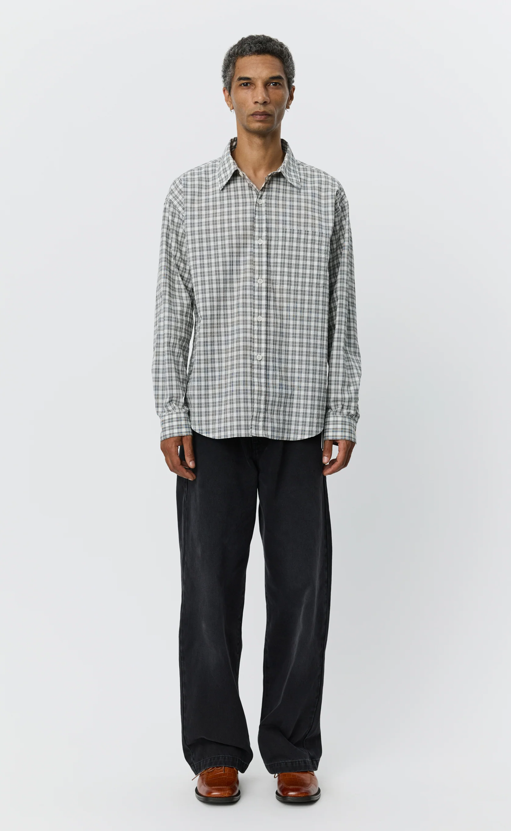 Executive Shirt - Off White Check