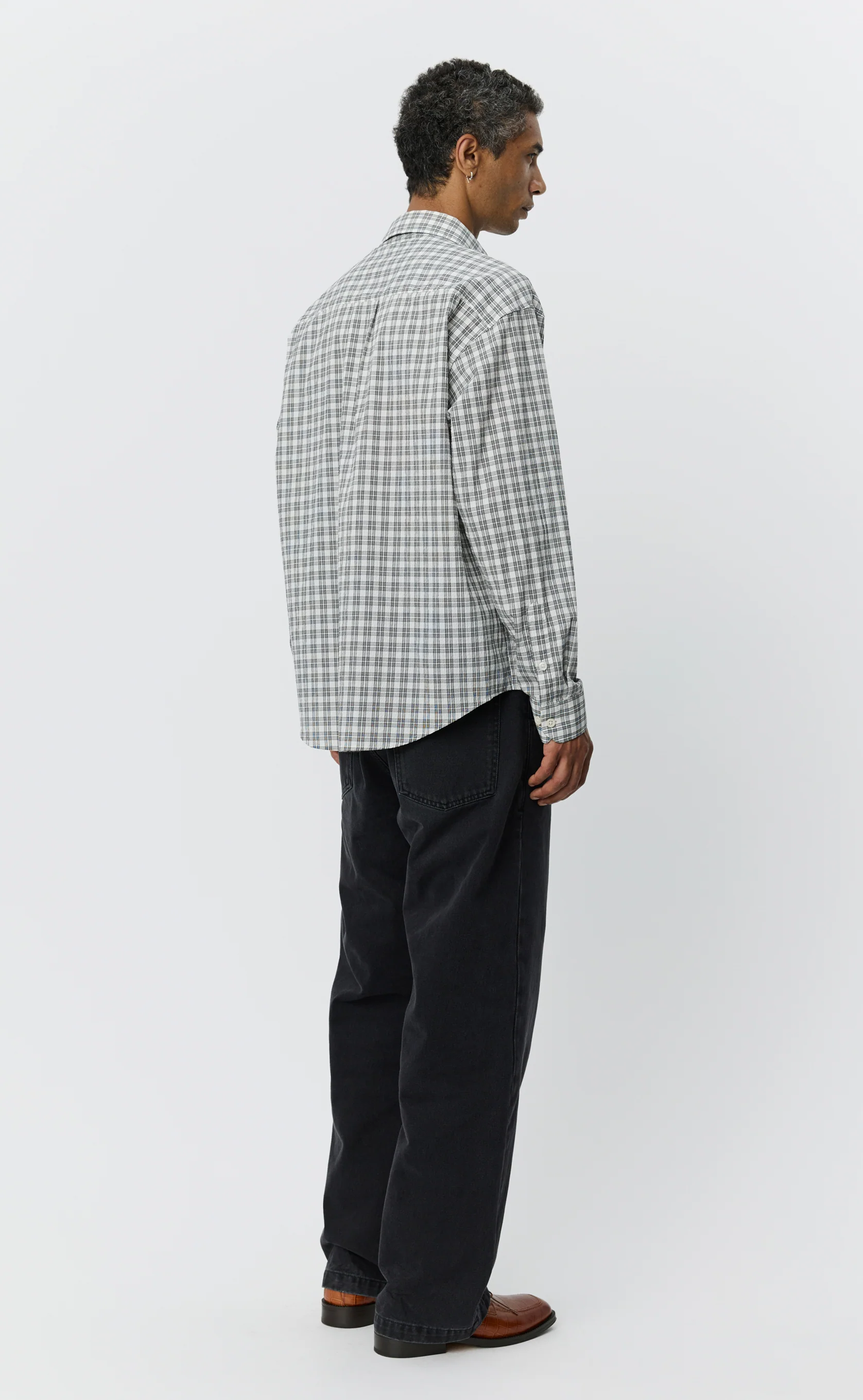 Executive Shirt - Off White Check - Image 3