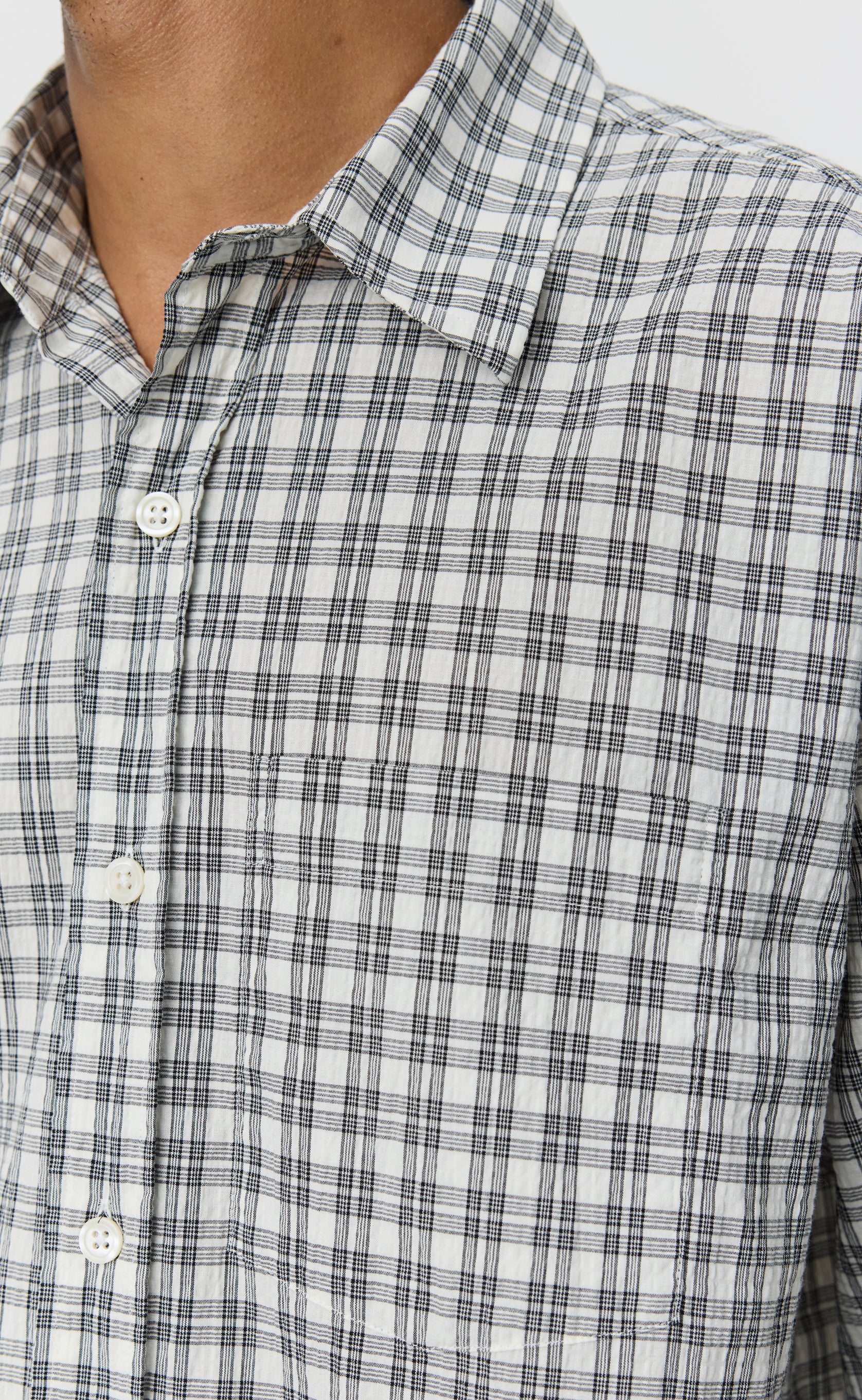 Executive Shirt - Off White Check - Image 4