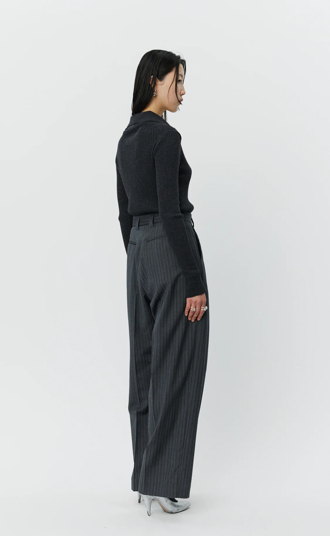 Favorite Trousers - Classic Grey Double Stripe - Image 4