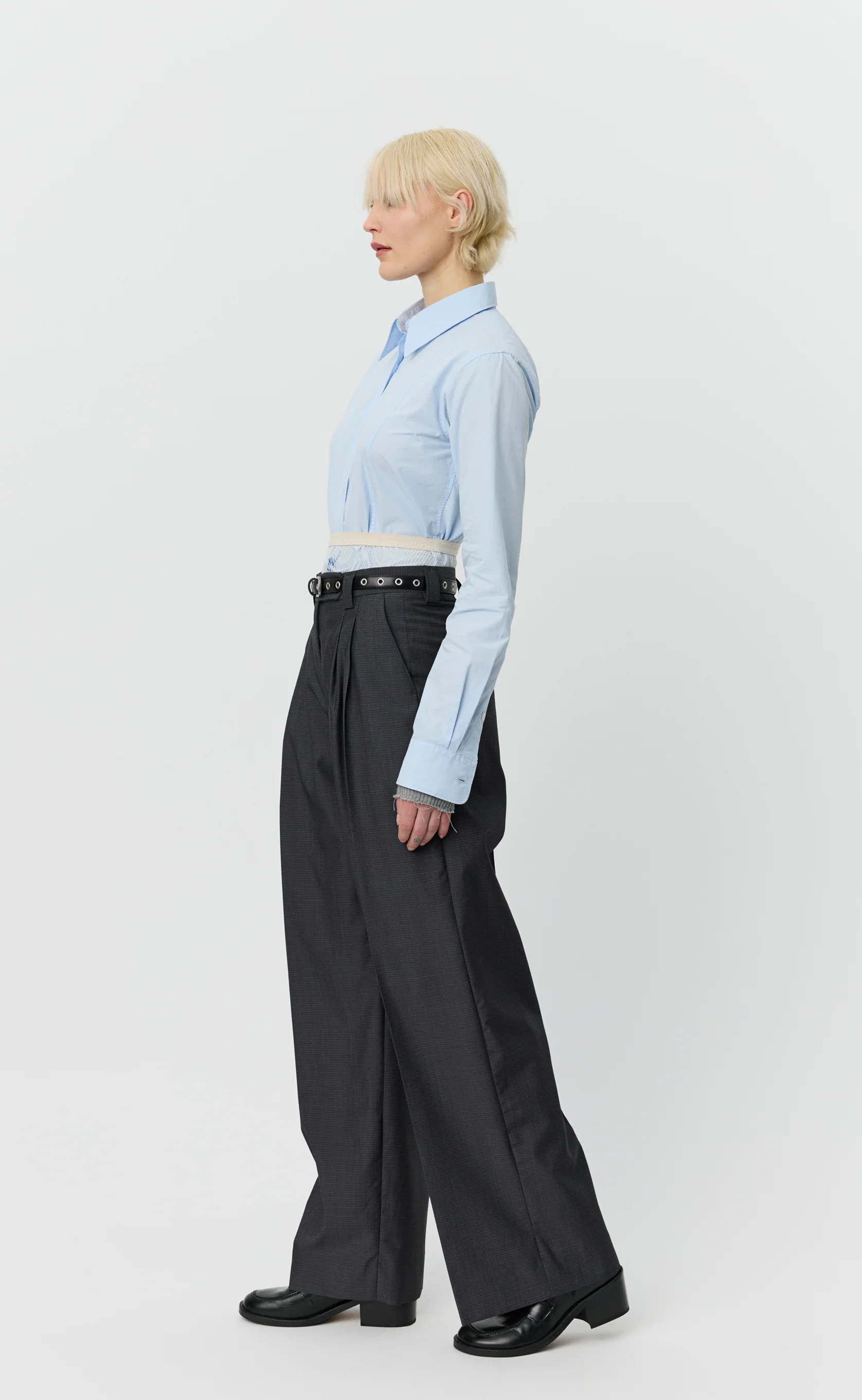 Favorite Trousers - Grey Micro Check - Image 4