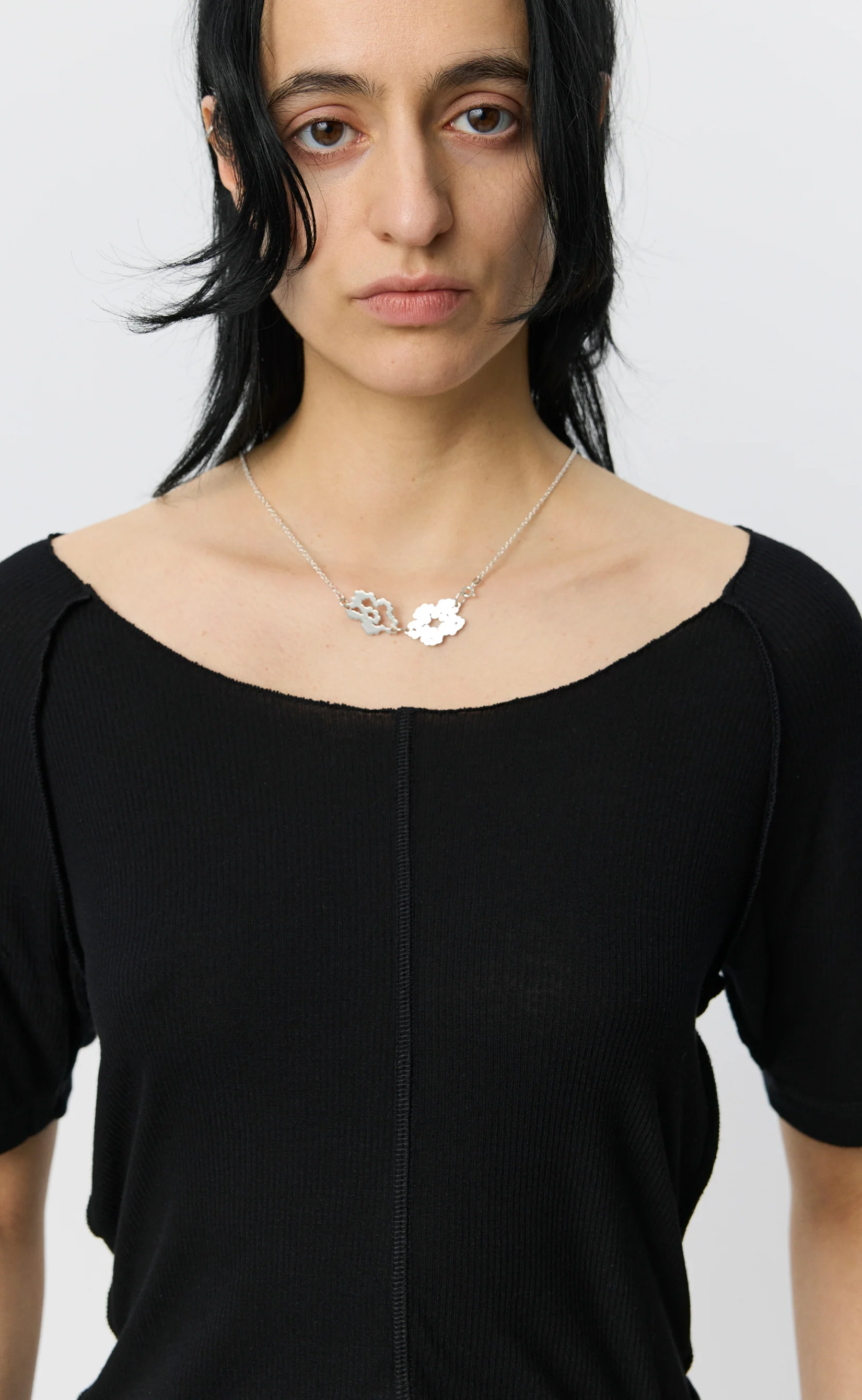 Flatlock Raglan Tee - Black Rib - Image 4
