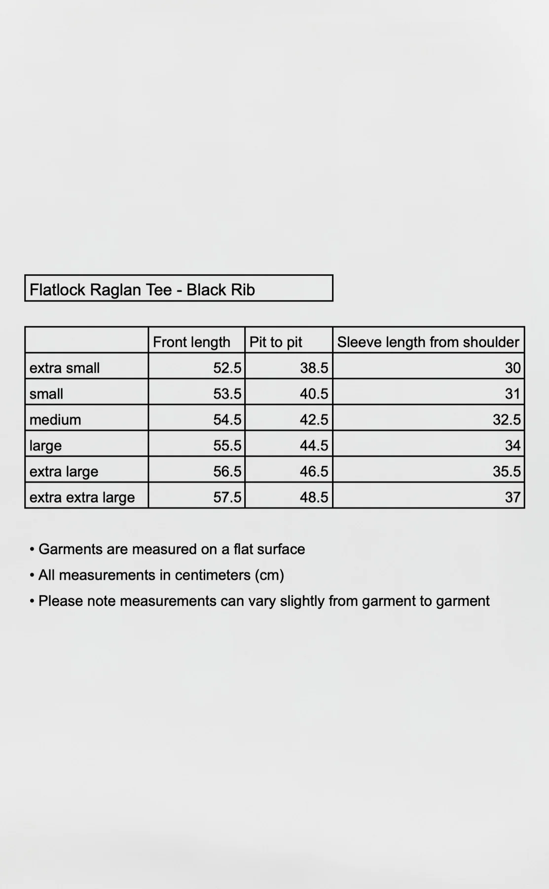Flatlock Raglan Tee - Black Rib - Image 6
