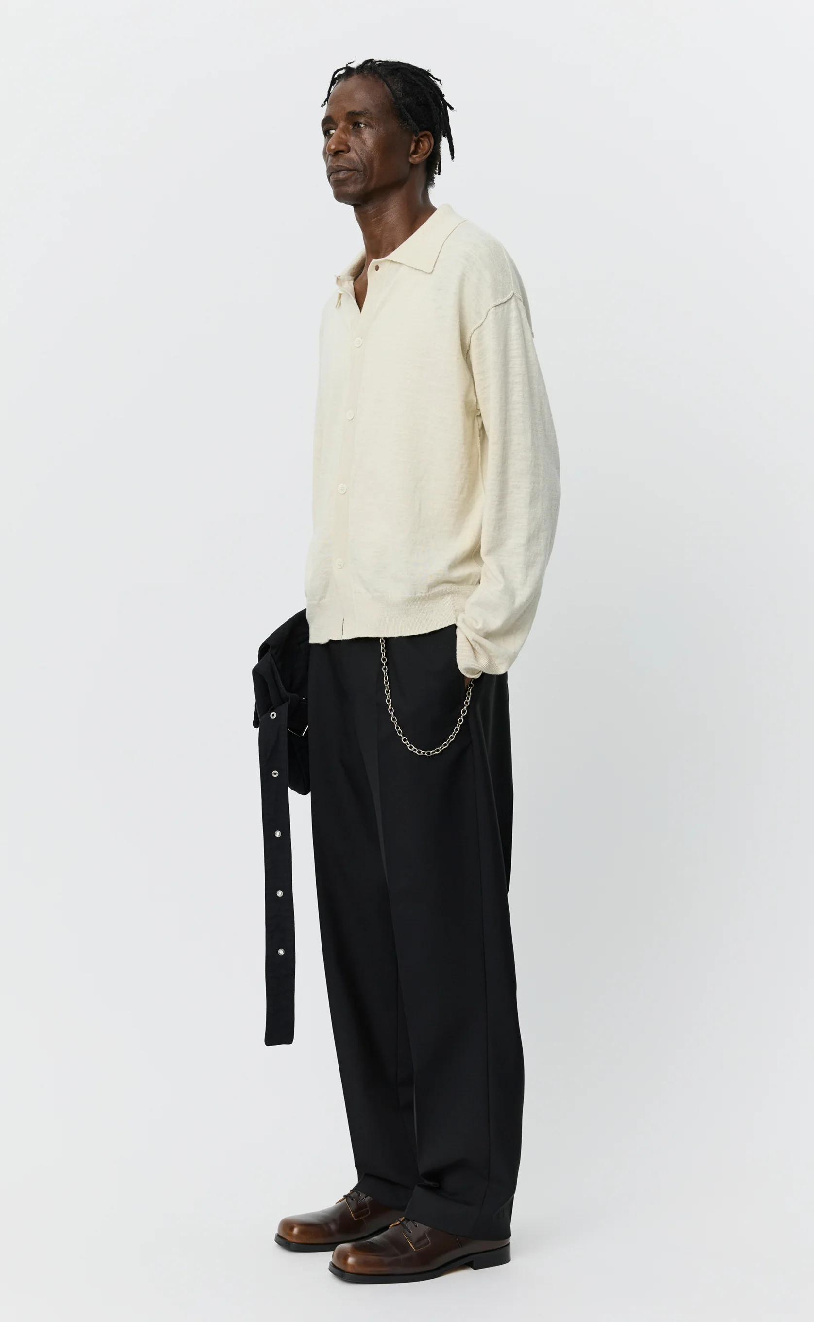 Formal Cardigan - Off White - Image 3