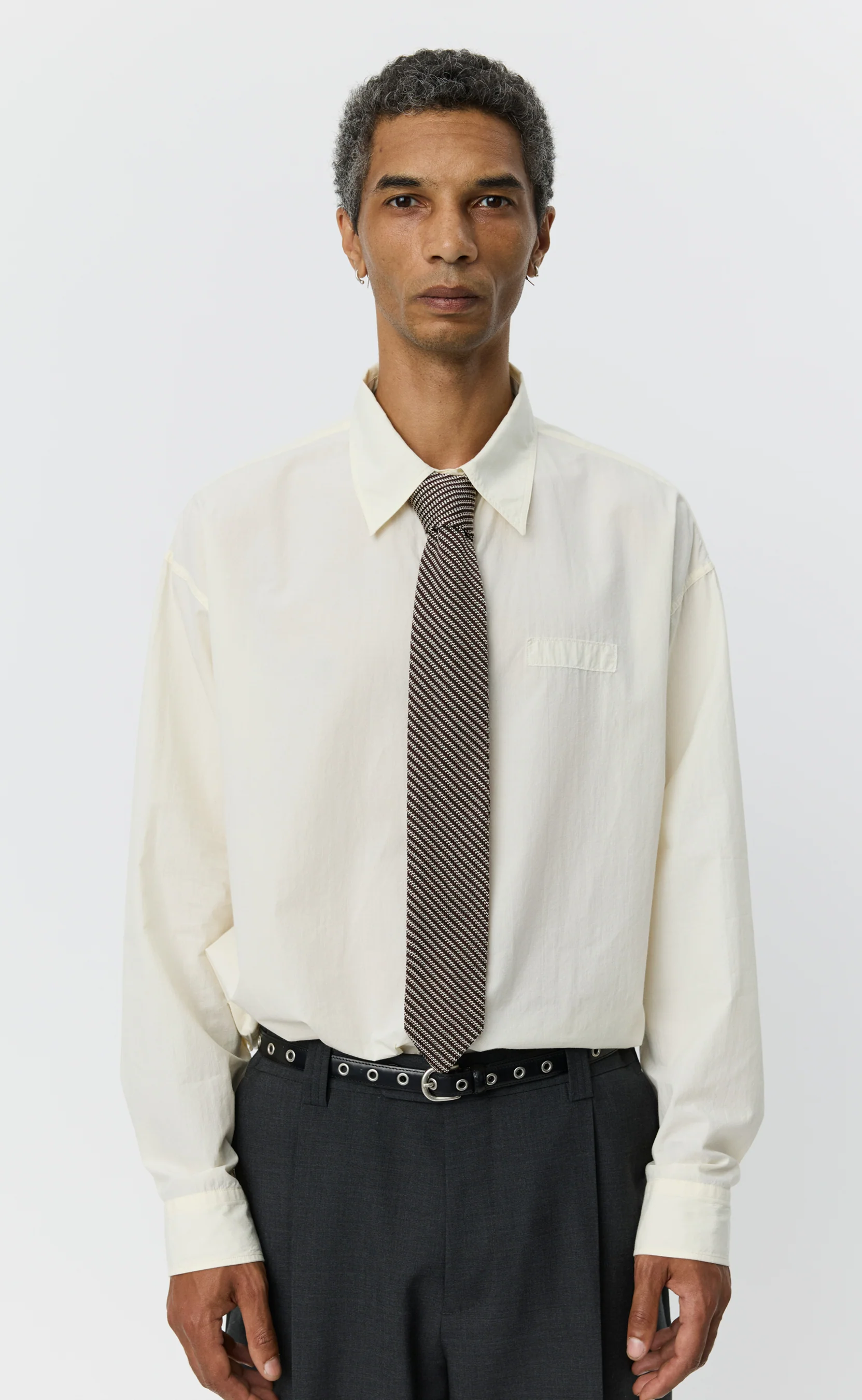 Formal Tie - Brown Stripe - Image 2
