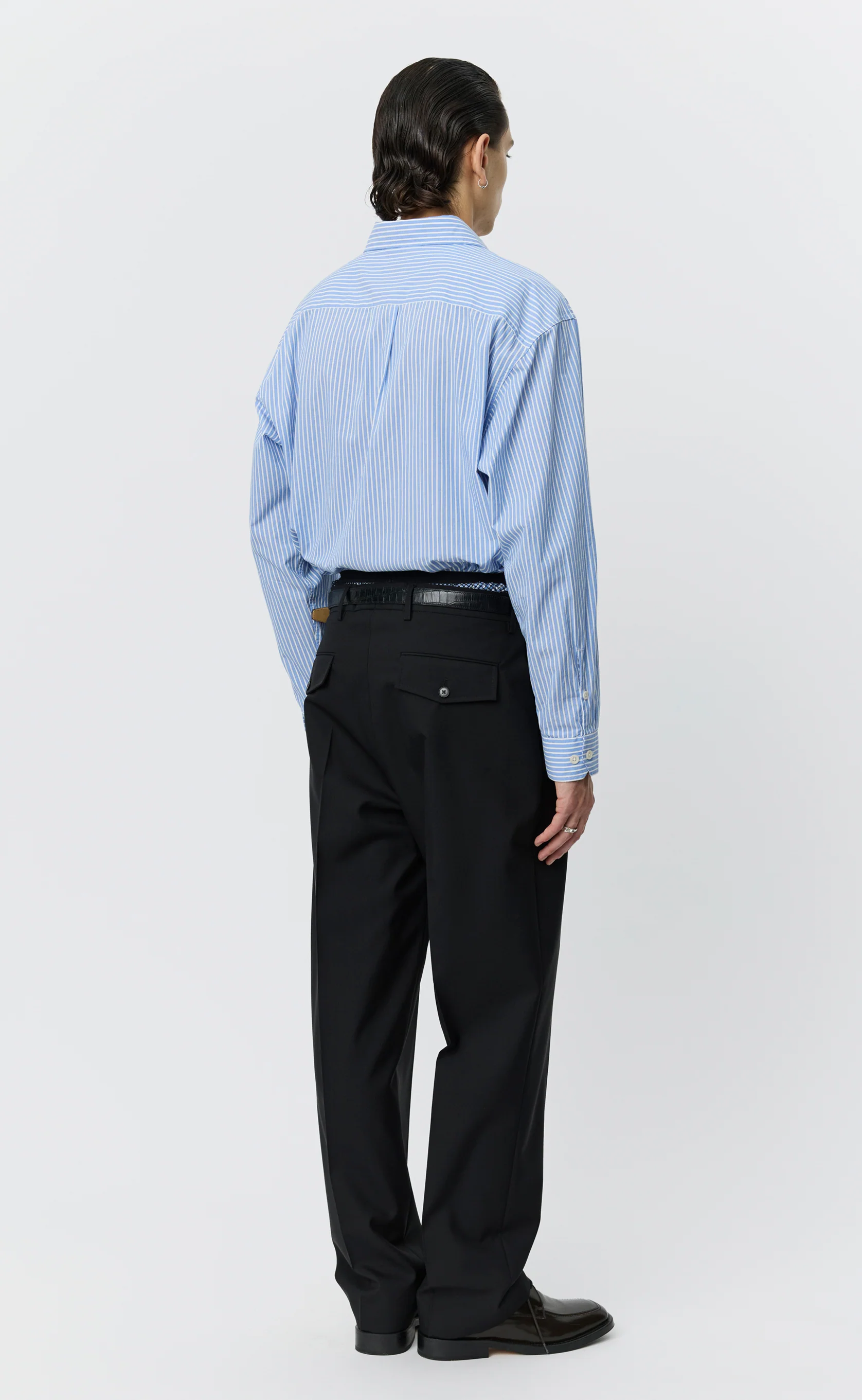 Formal Trousers - Black Tropical Wool - Image 3