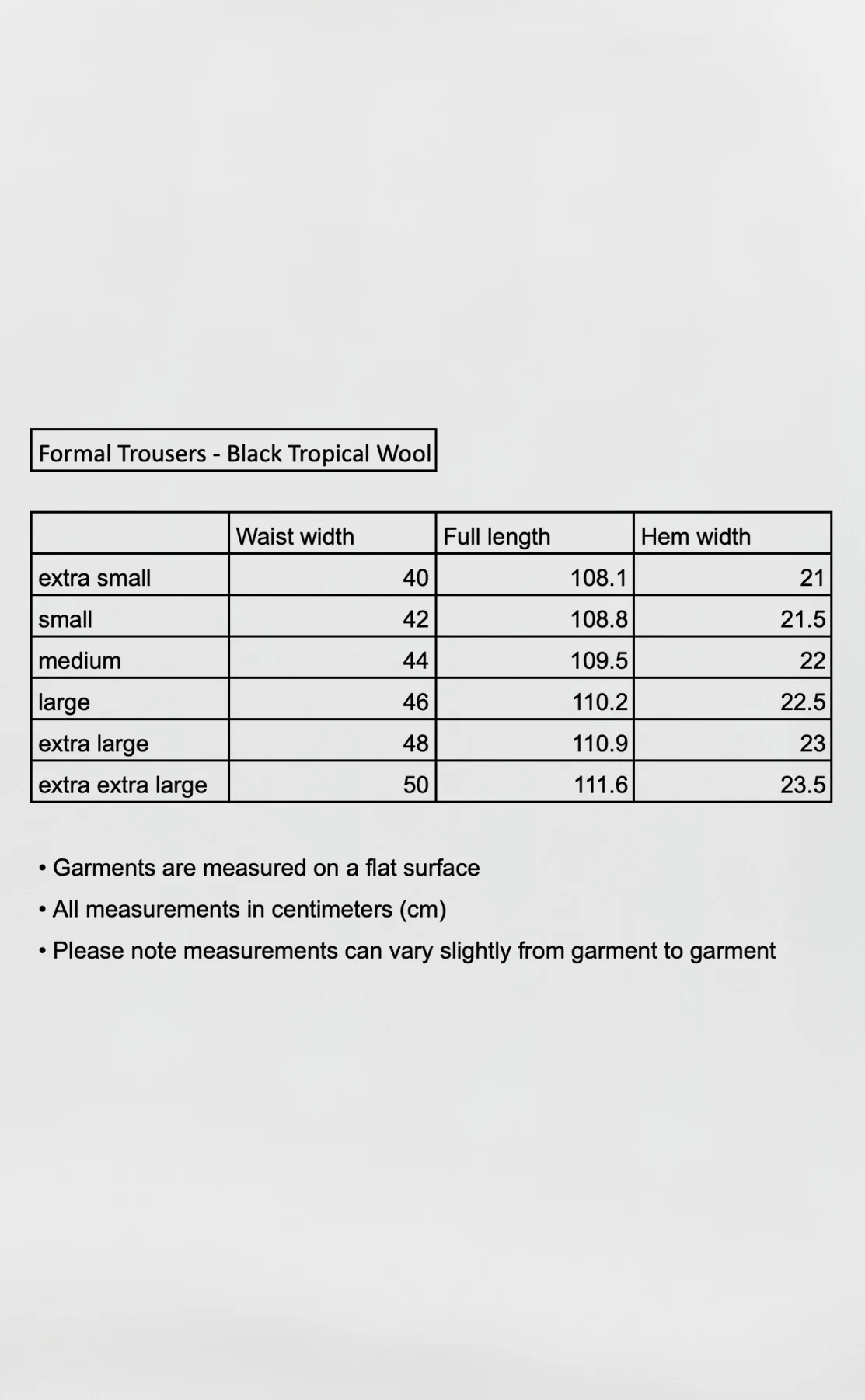 Formal Trousers - Black Tropical Wool - Image 6