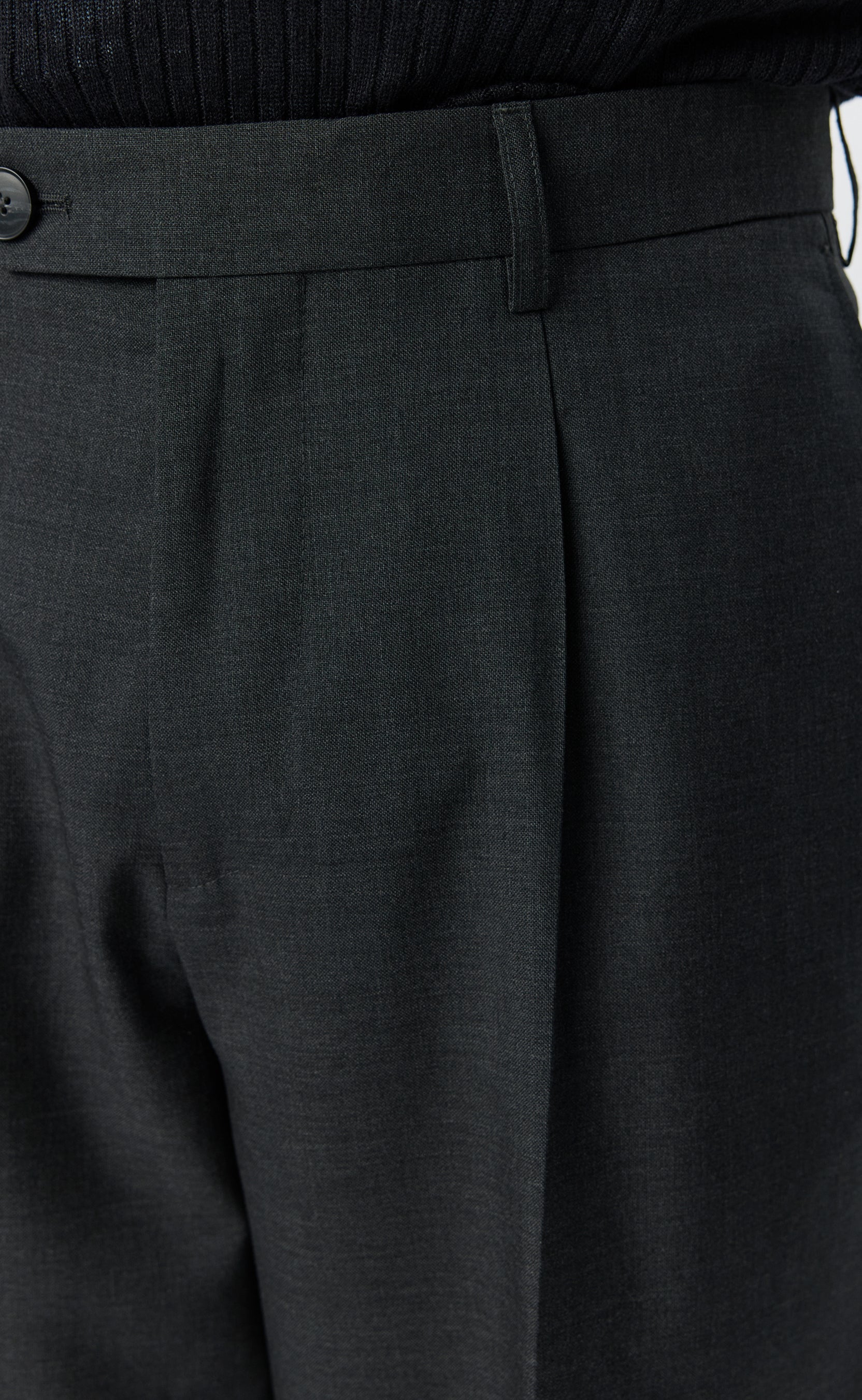 Formal Trousers - Dark Grey Tropical Wool - Image 4