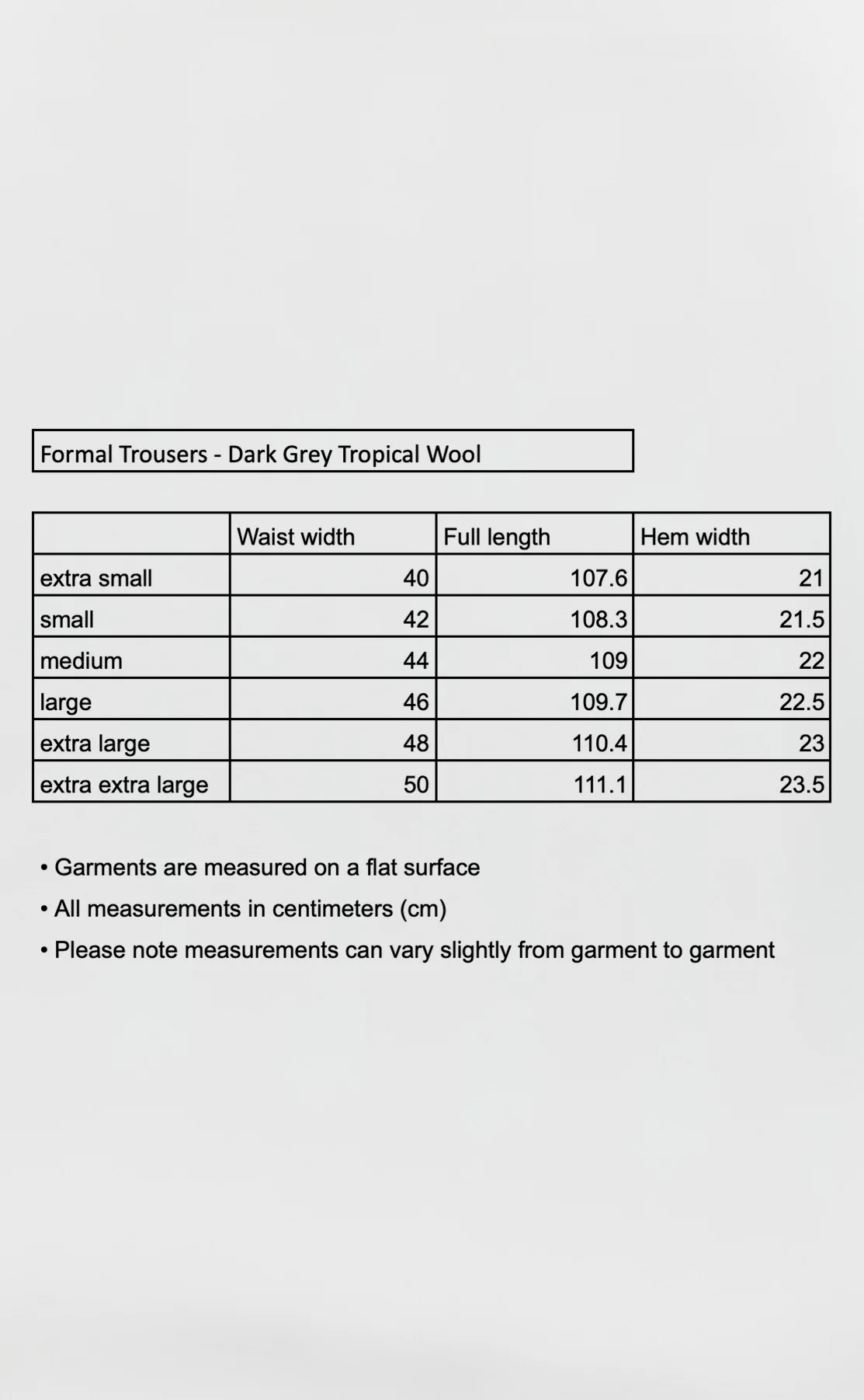 Formal Trousers - Dark Grey Tropical Wool - Image 6