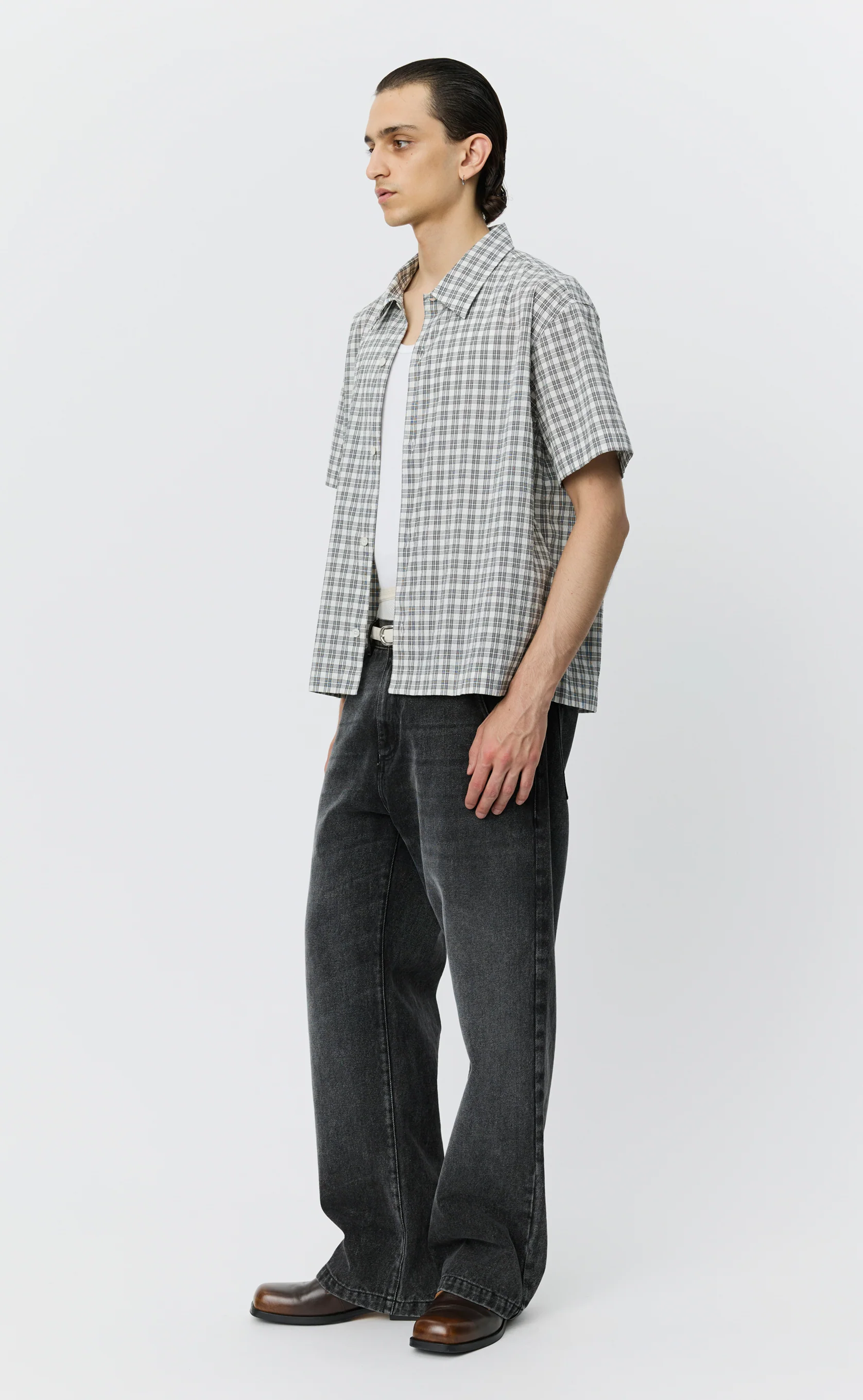 Holiday Shirt - Off White Check - Image 2