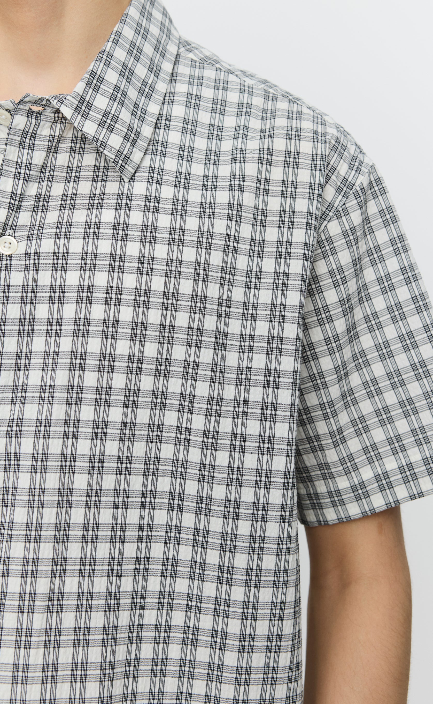 Holiday Shirt - Off White Check - Image 4