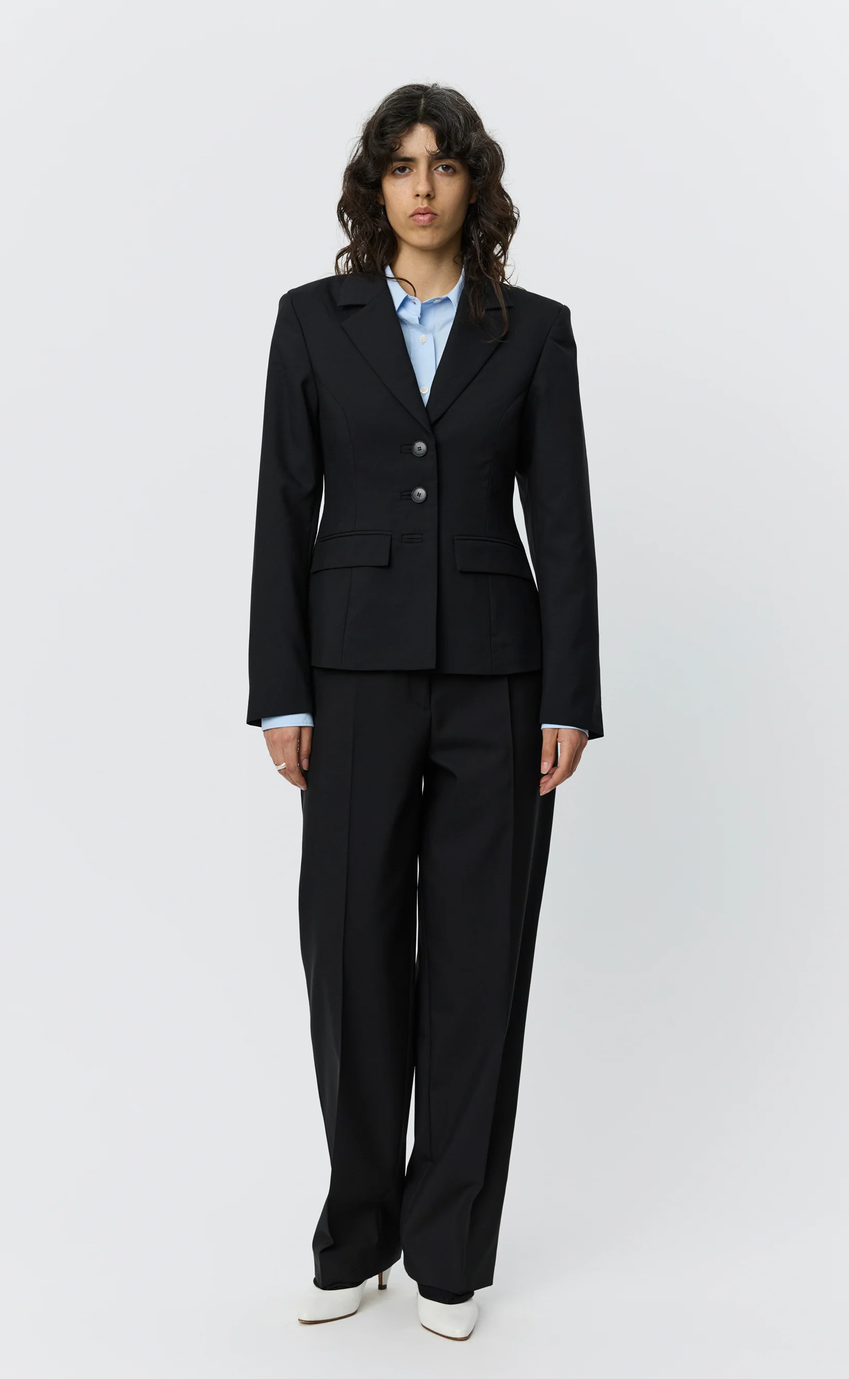 Index Blazer - Black Tropical Wool