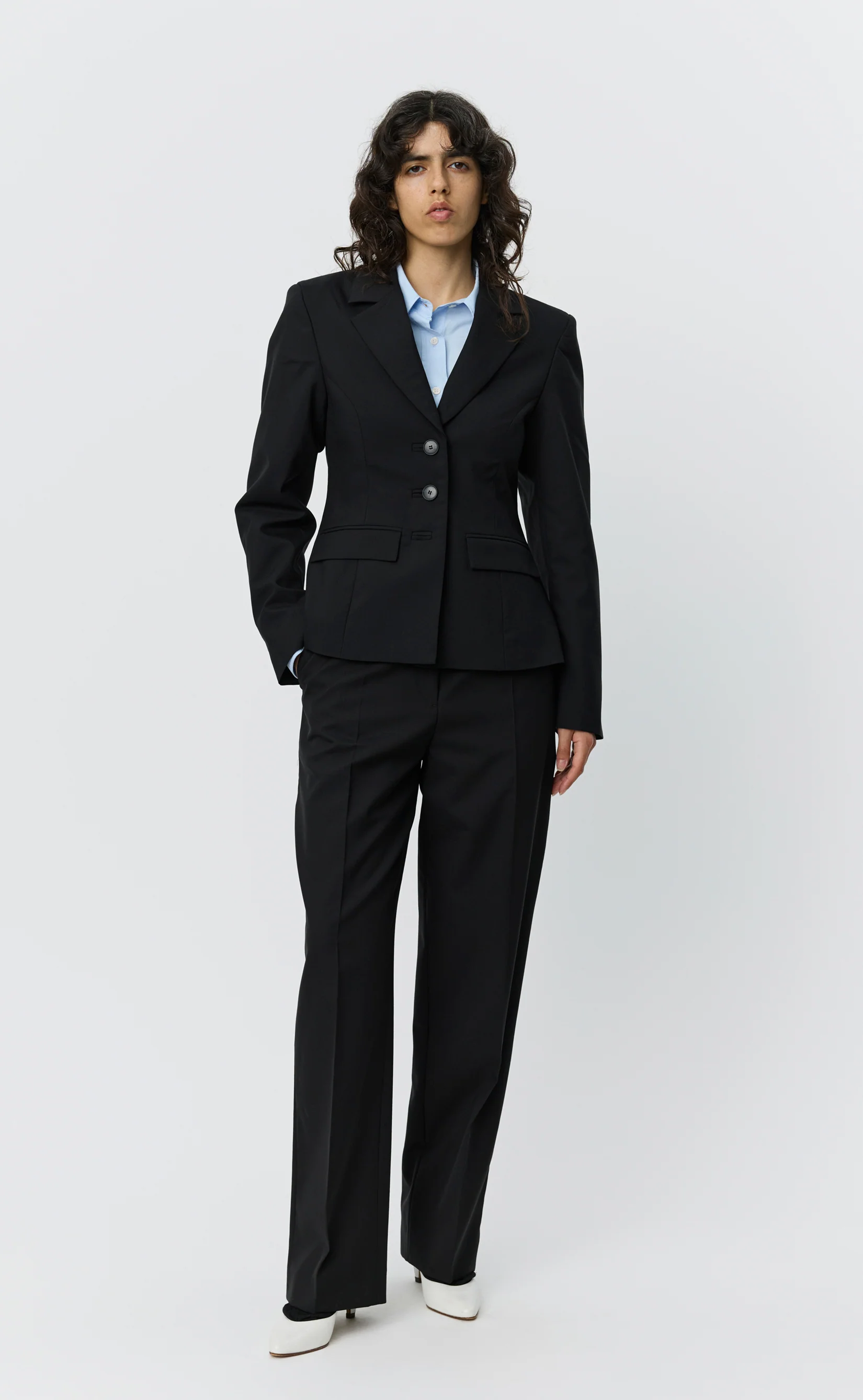 Index Blazer - Black Tropical Wool - Image 2