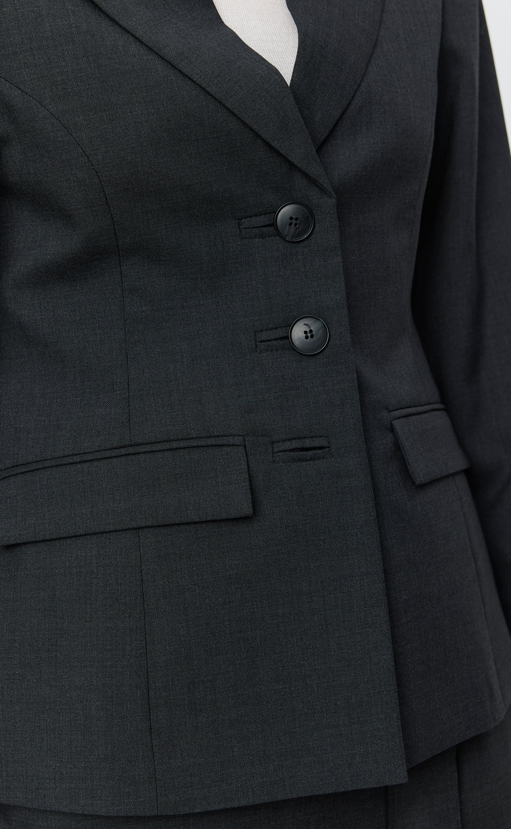 Index Blazer - Dark Grey Tropical Wool - Image 5