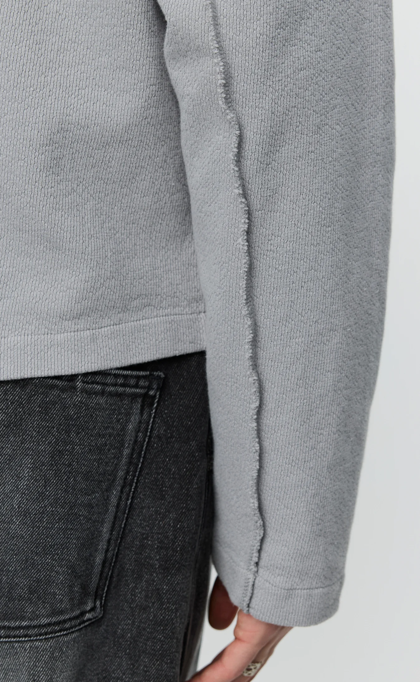 Leisure Zip Up - Mineral Grey Needle Jump - Image 5