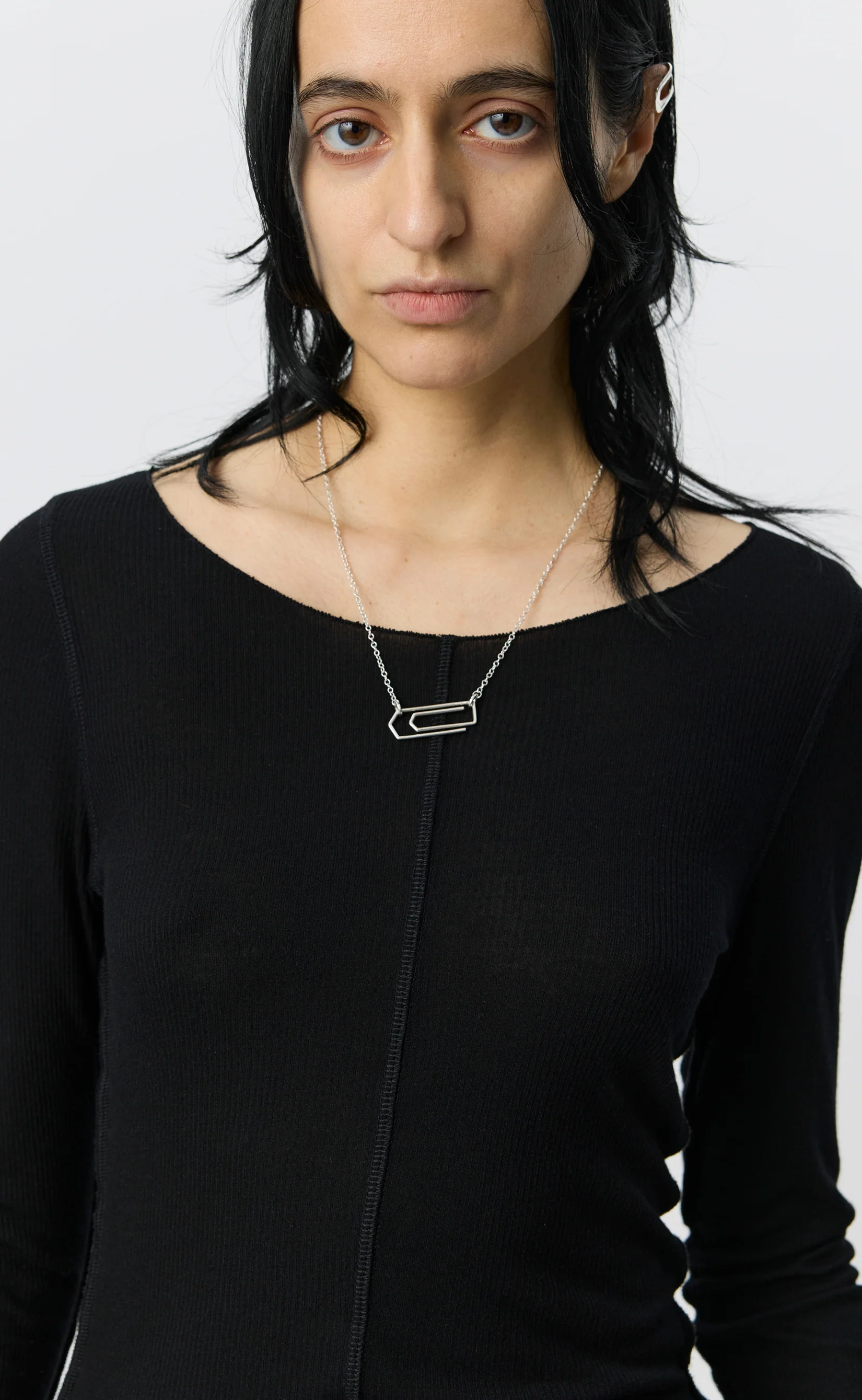 LS Flatlock Tee - Black Rib - Image 6