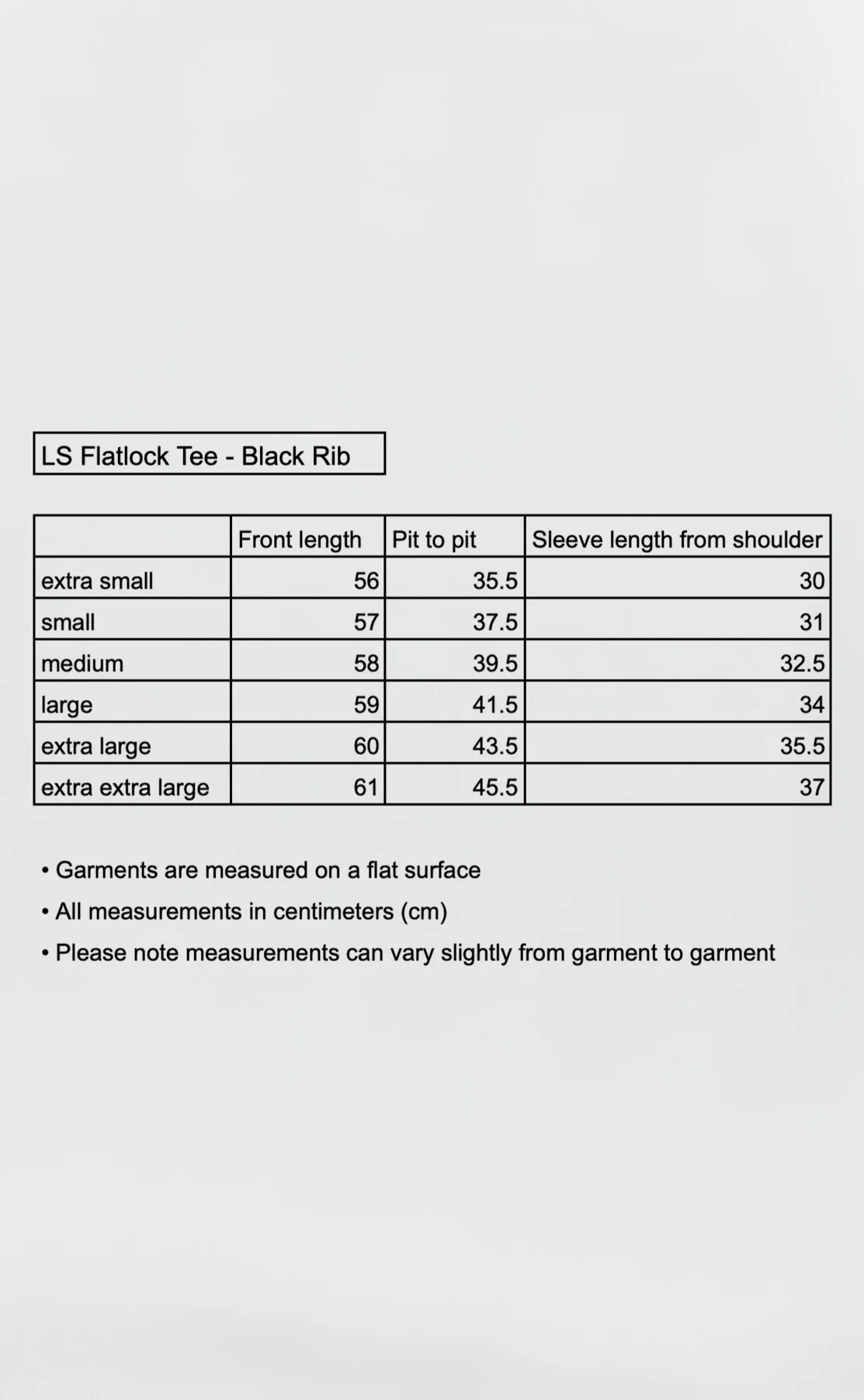 LS Flatlock Tee - Black Rib - Image 7