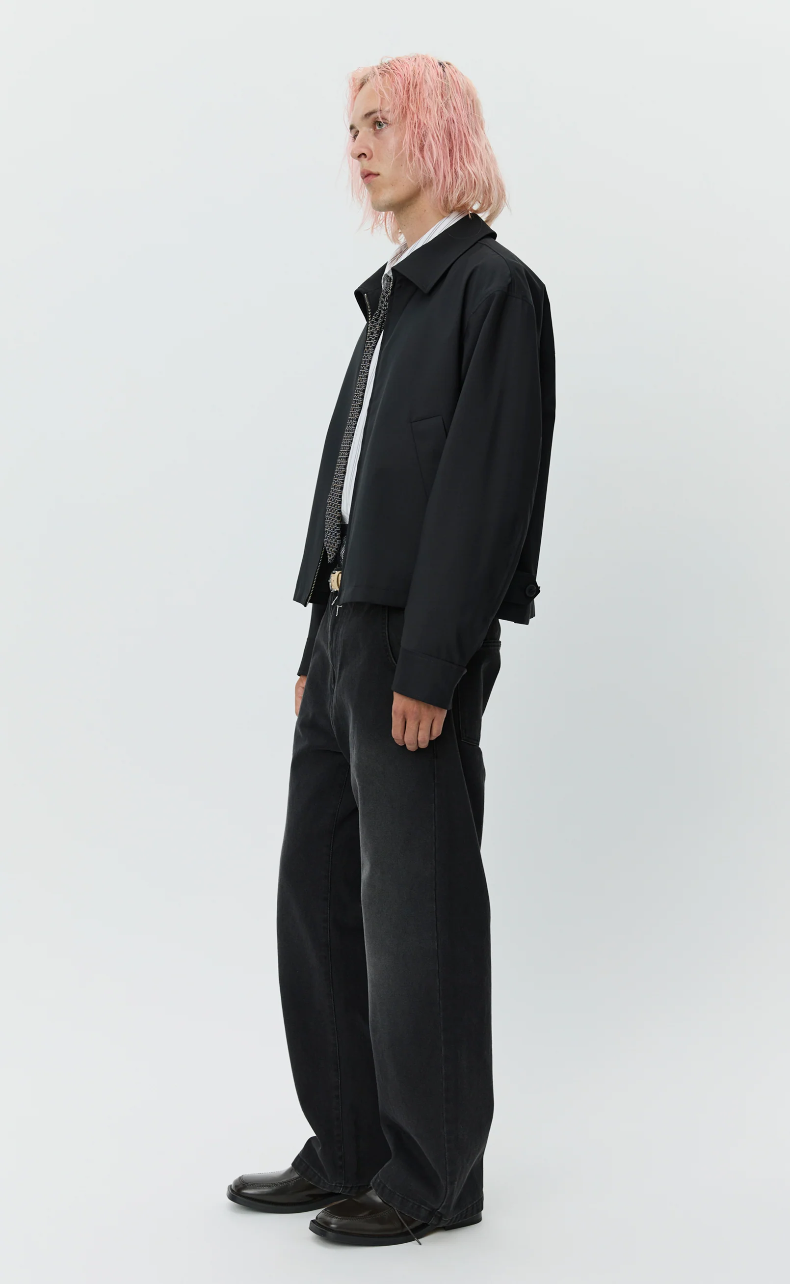 Mail Jacket - Black Wool - Image 3