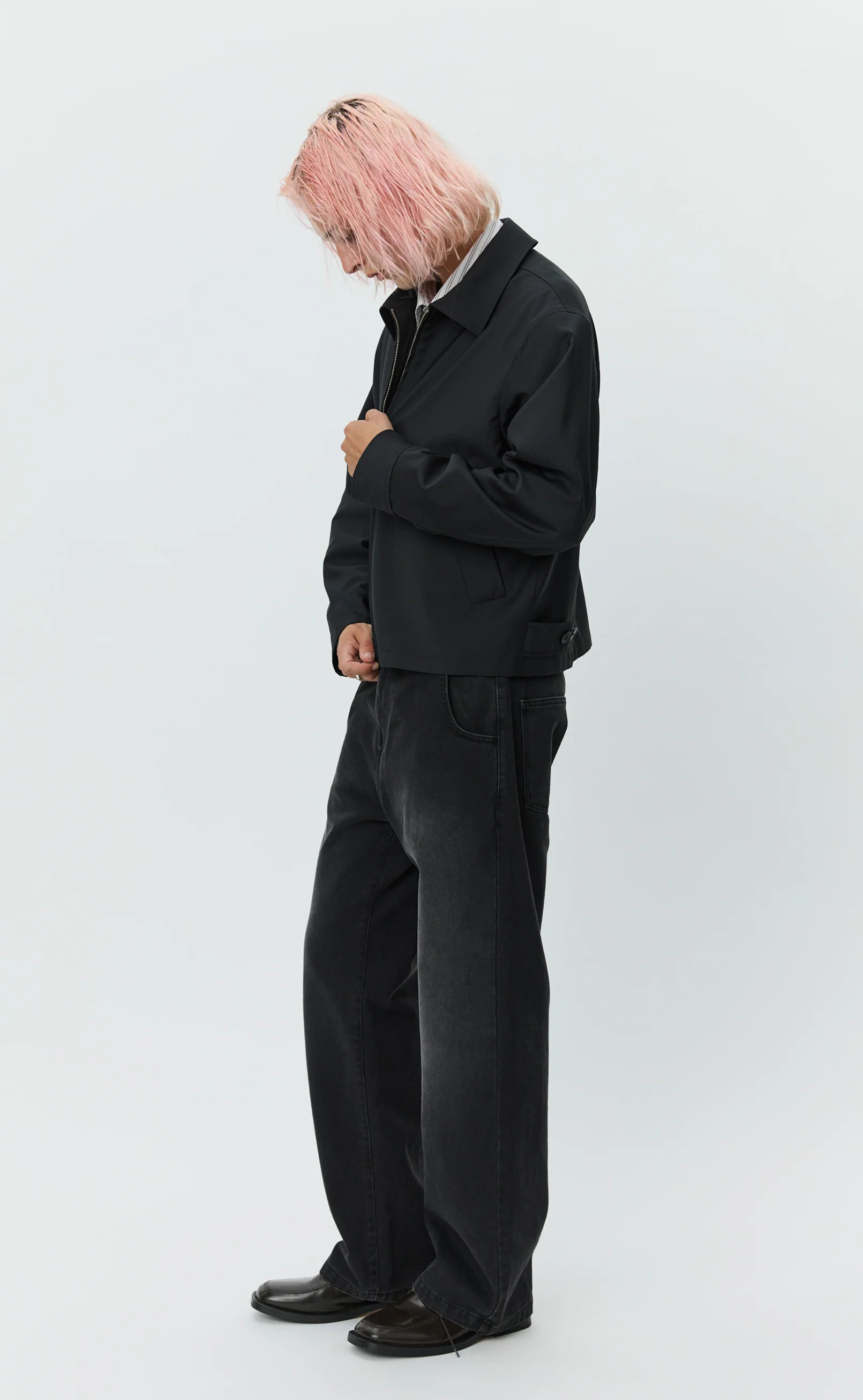 Mail Jacket - Black Wool - Image 4