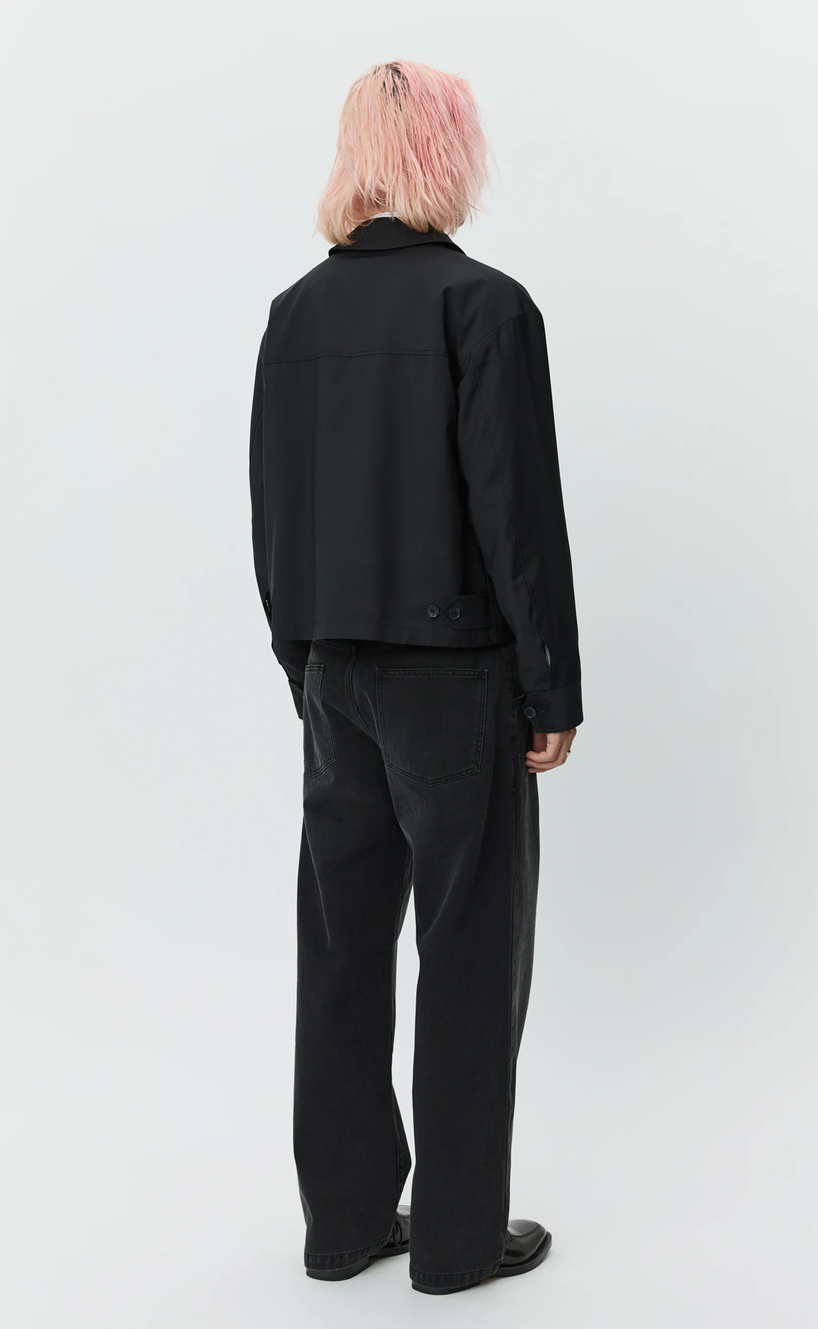 Mail Jacket - Black Wool - Image 5