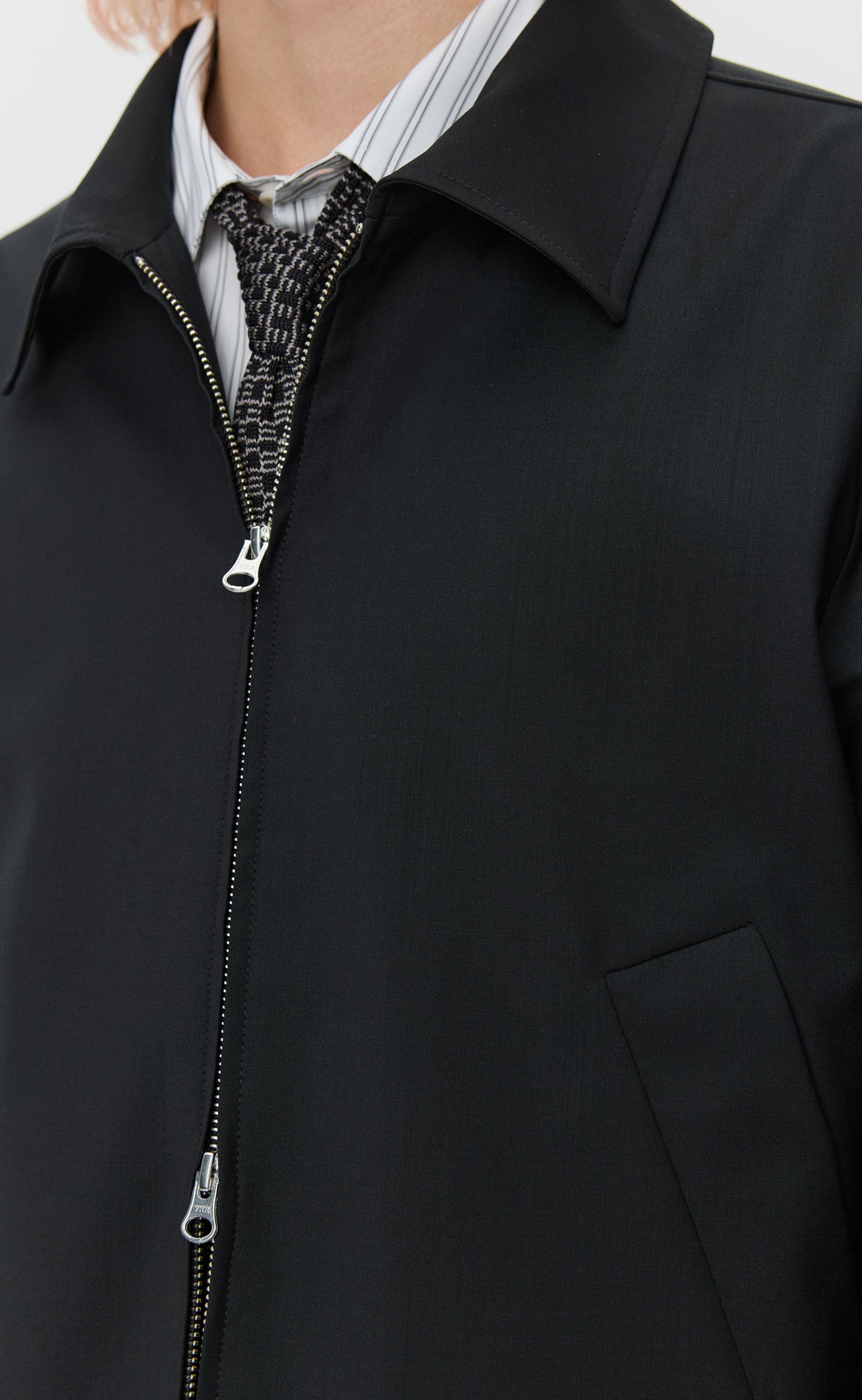 Mail Jacket - Black Wool - Image 6