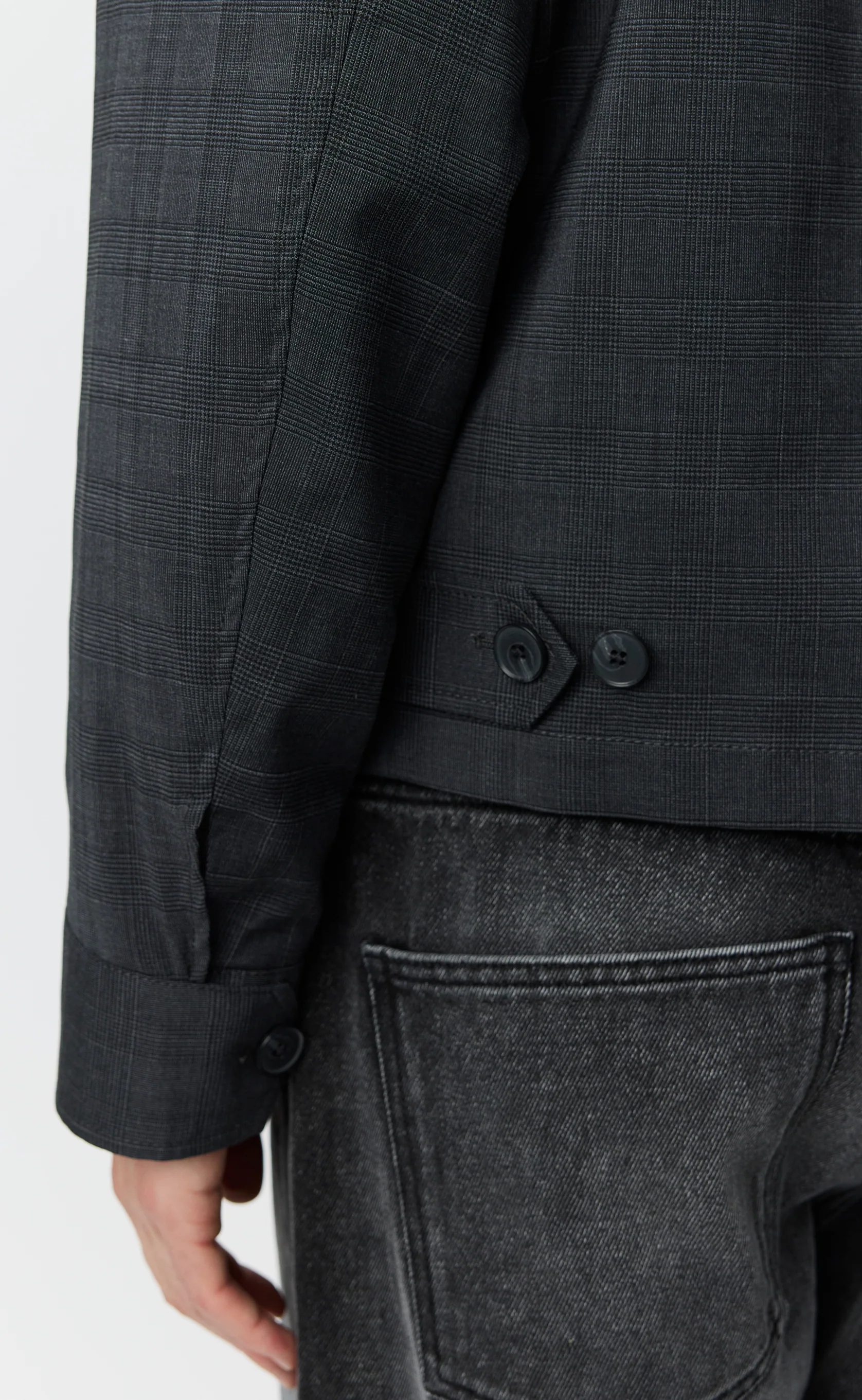 Mail Jacket - Dark Grey Check - Image 5