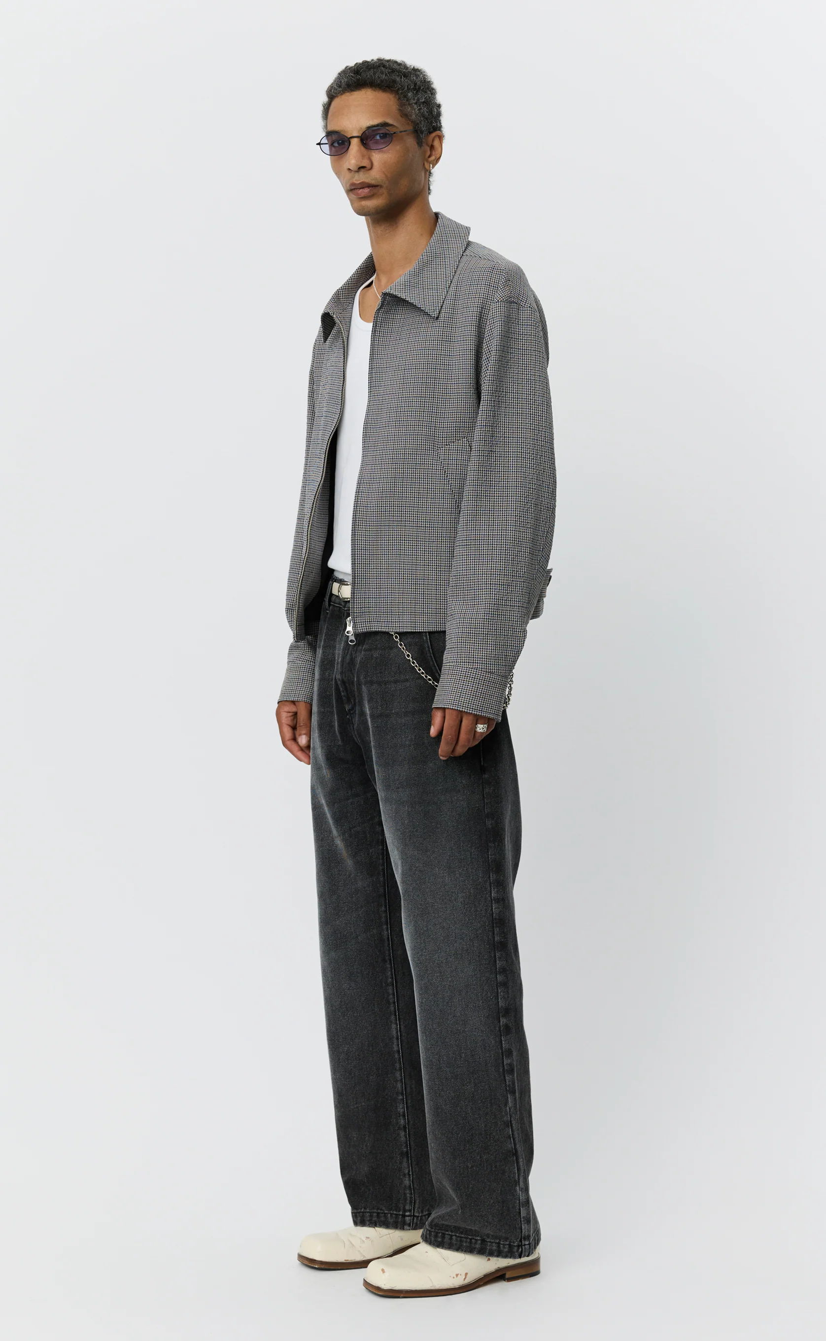 Mail Jacket - Taupe Check - Image 3