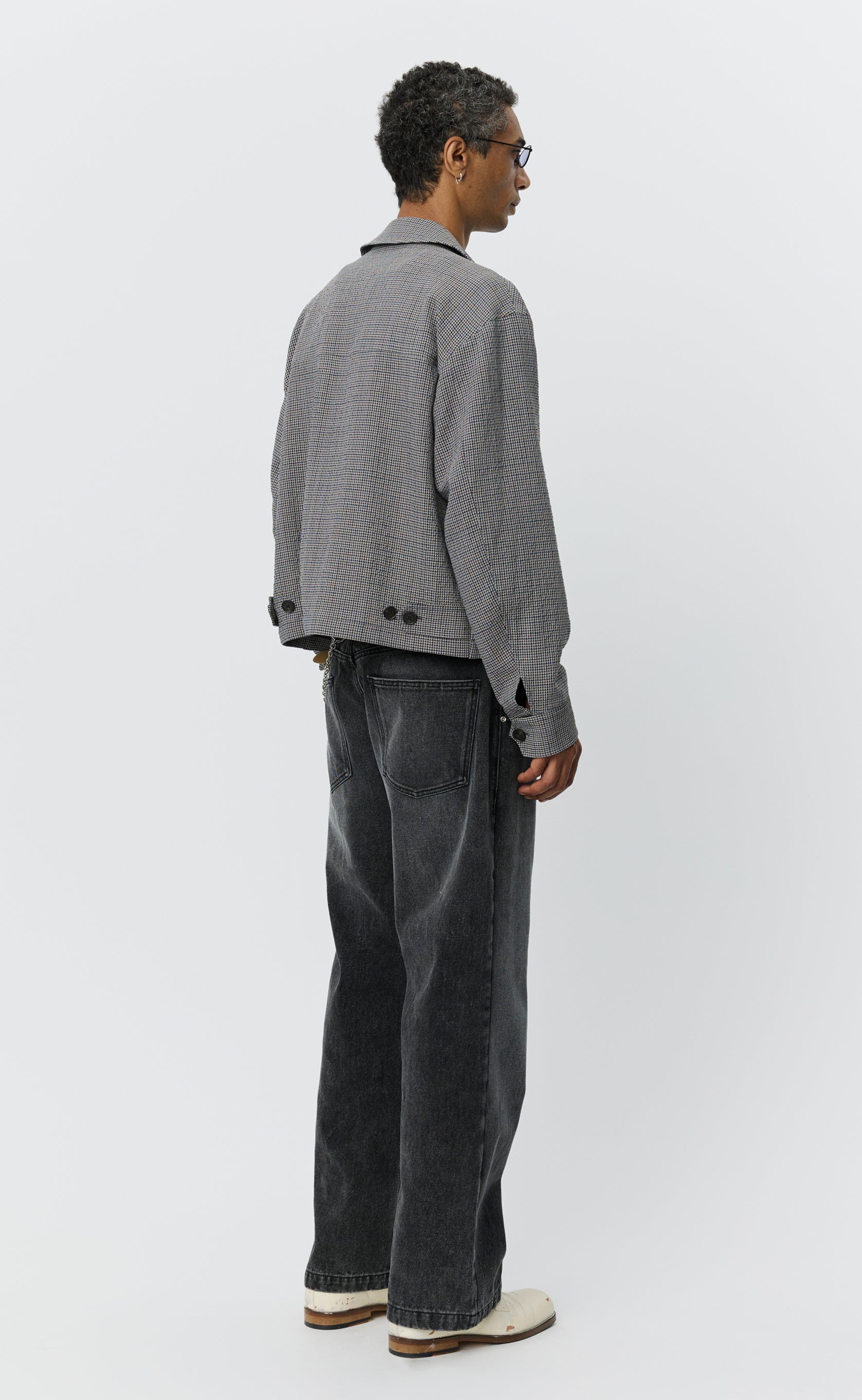 Mail Jacket - Taupe Check - Image 4