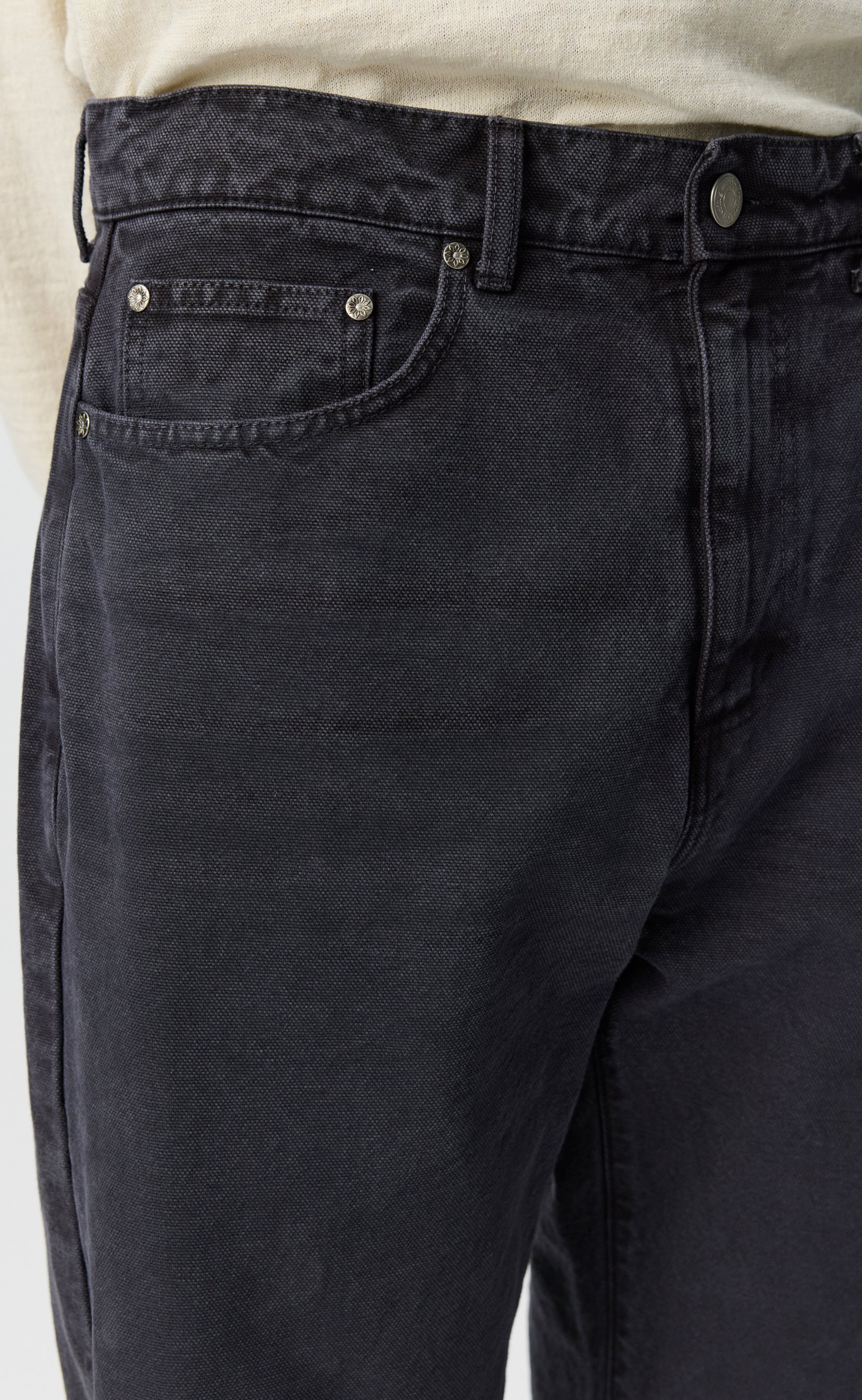 Modified Jeans - Washed Grey Canvas - Image 4