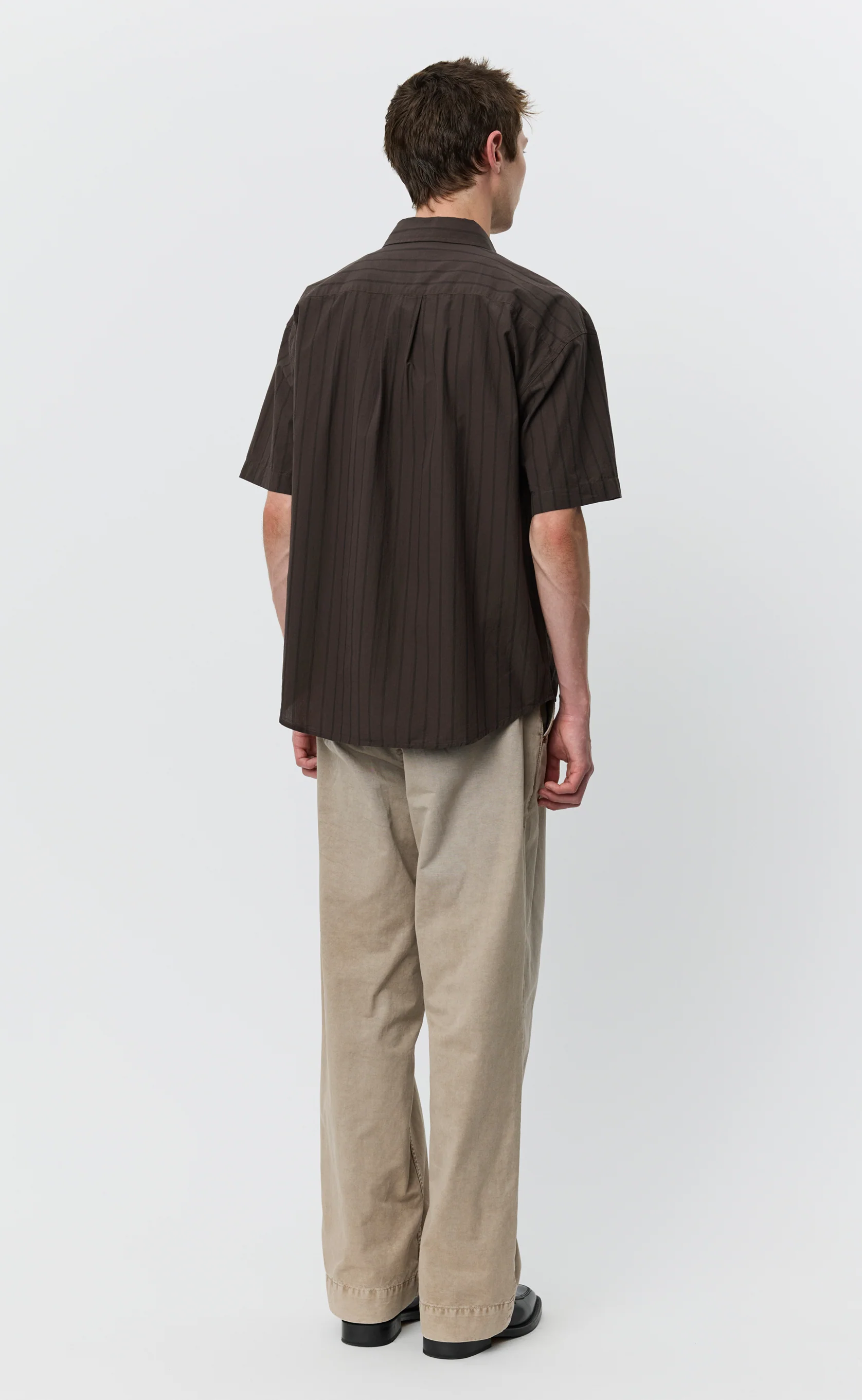 New Input Shirt - Dark Brown Triple Stripe - Image 3