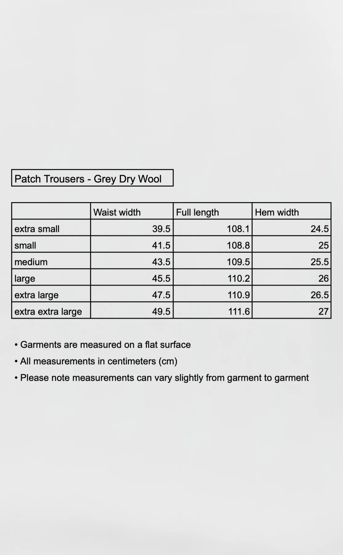 Patch Trousers - Grey Dry Wool - Image 8