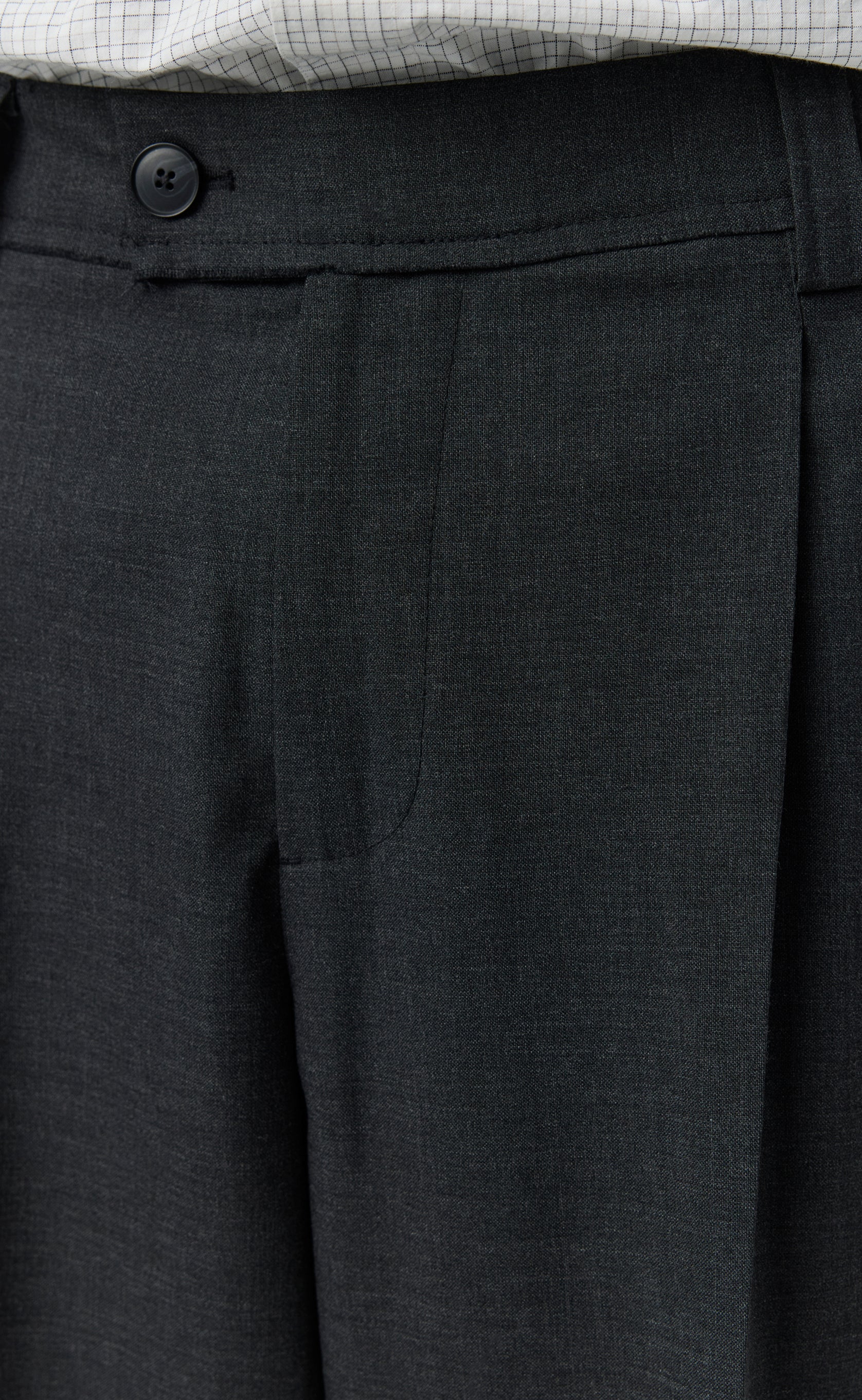 Patch Trousers - Grey Wool - Image 5