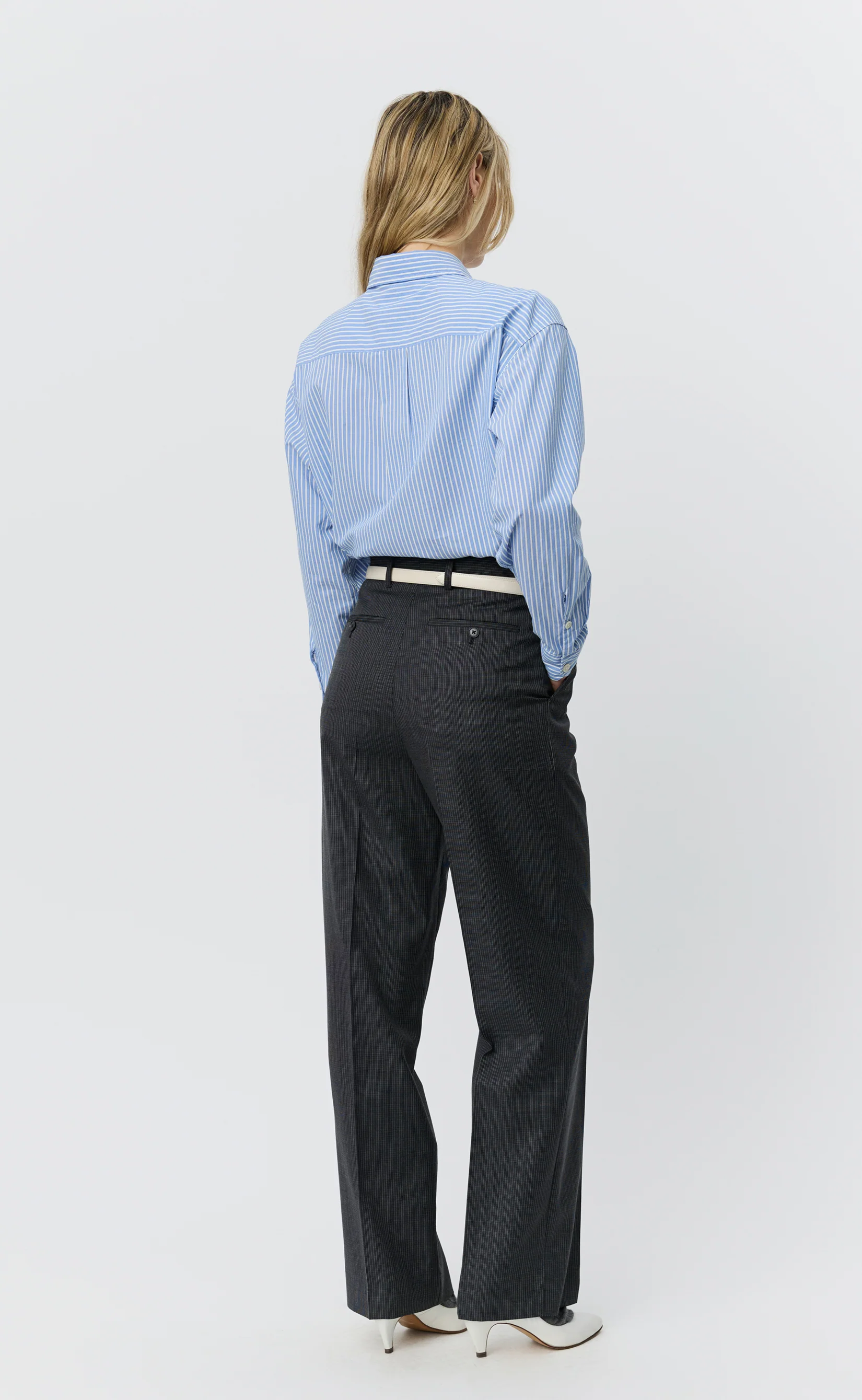 Primary Trousers - Grey Check - Image 3