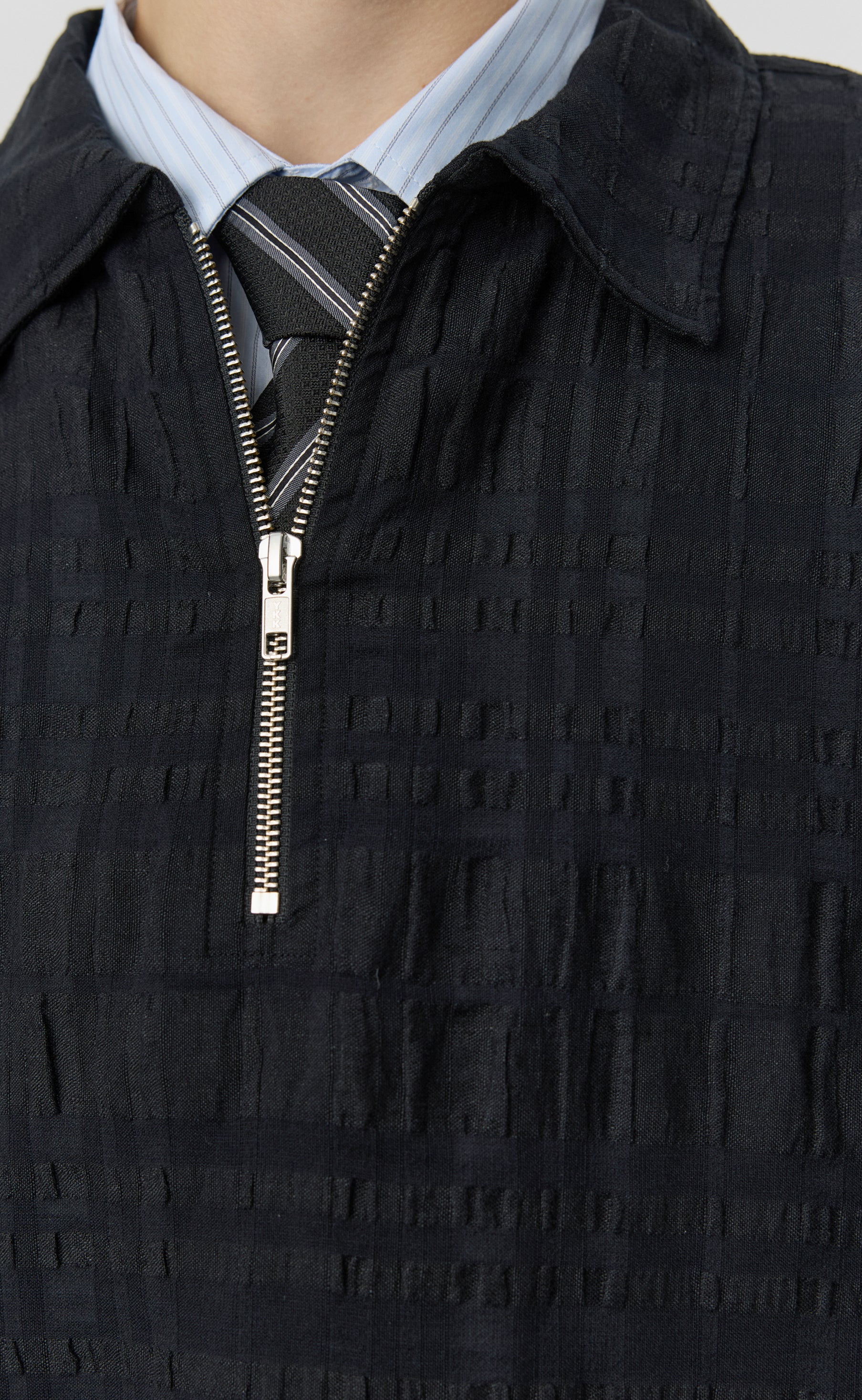 Quarter Zip Shirt - Black Structure - Image 4