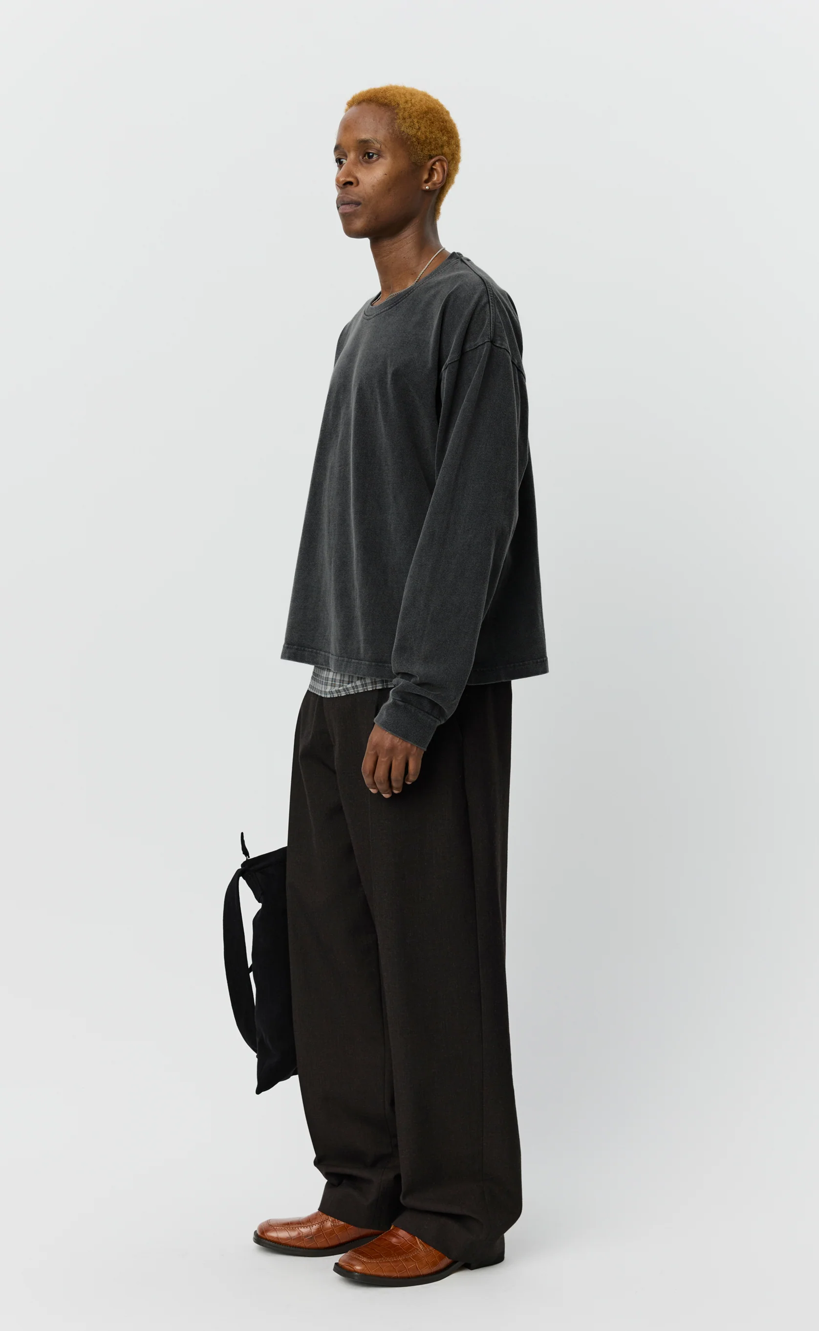 Relaxed LS Tee - Washed Black - Image 2