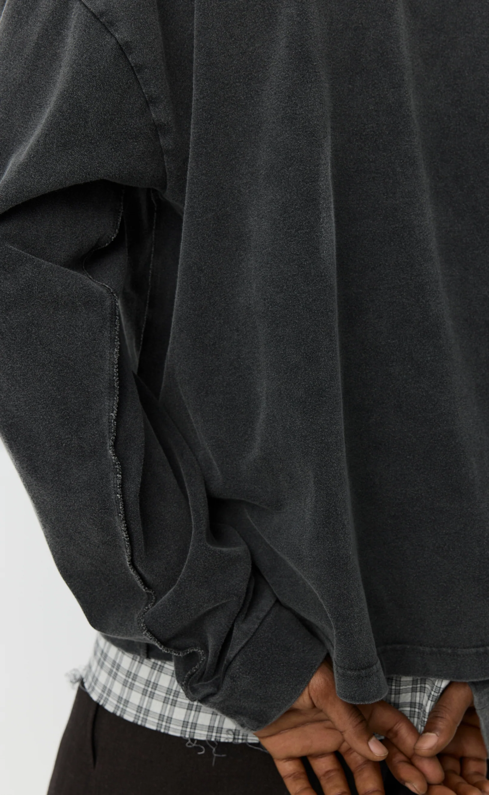 Relaxed LS Tee - Washed Black - Image 4