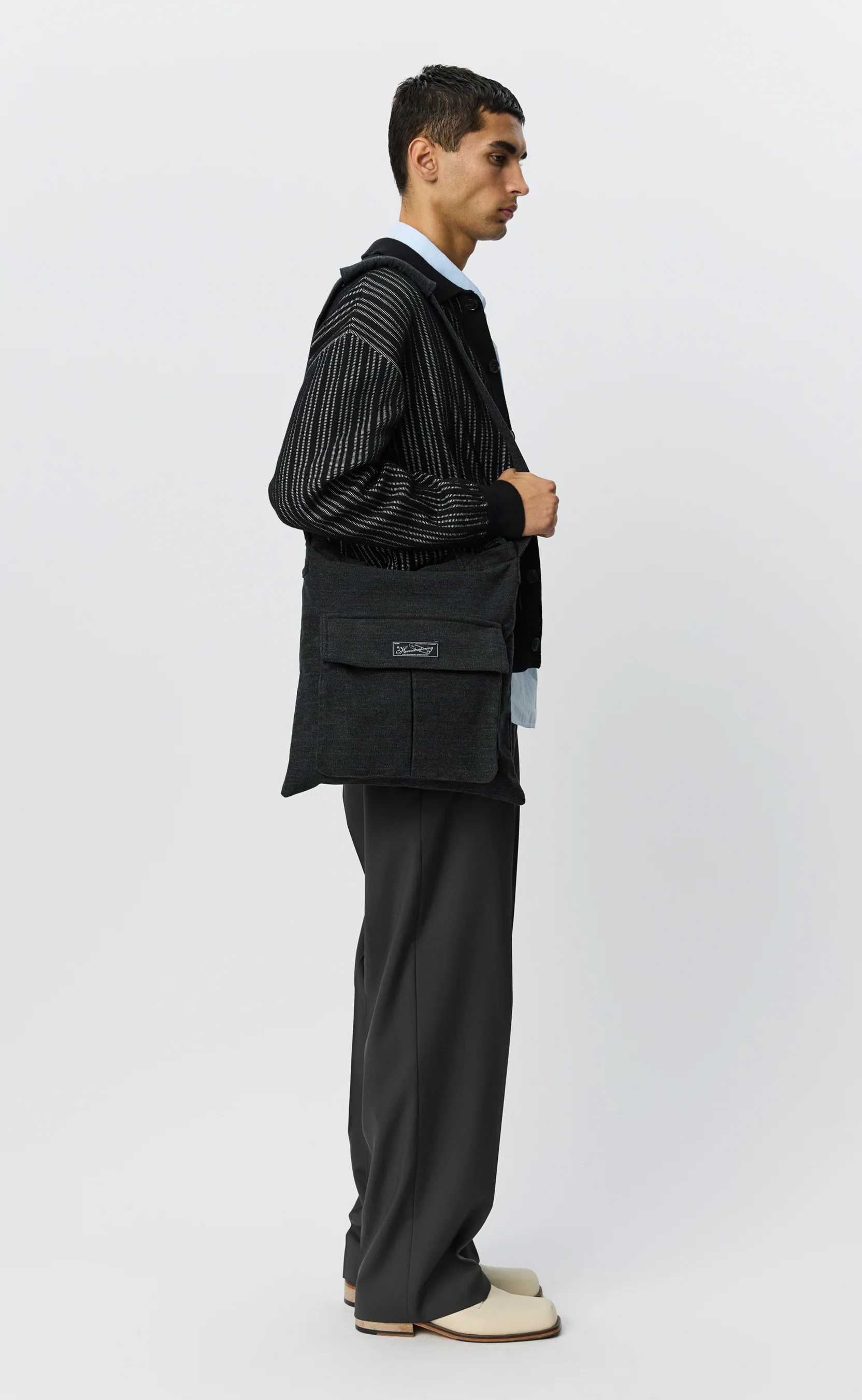 Routine Shoulder Bag - Anthracite Brushed Twill - Image 3