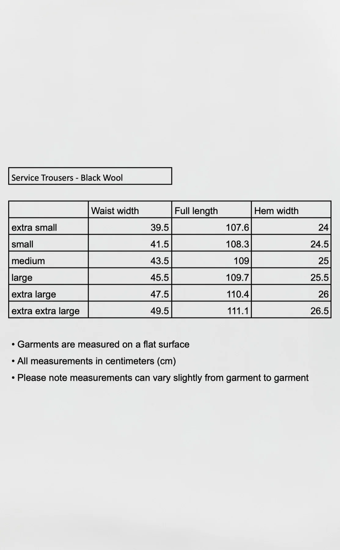 Service Trousers - Black Wool - Image 5