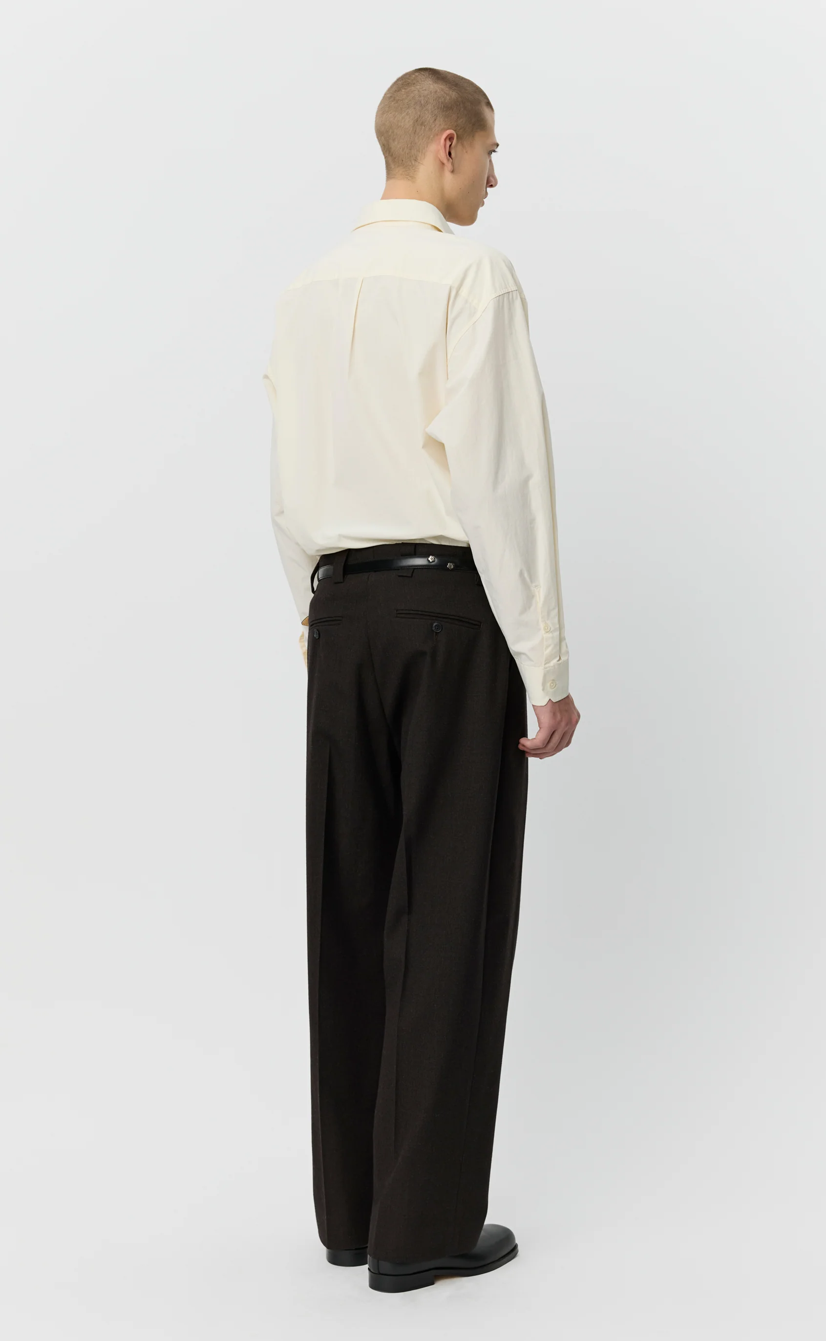 Service Trousers - Deep Brown - Image 3