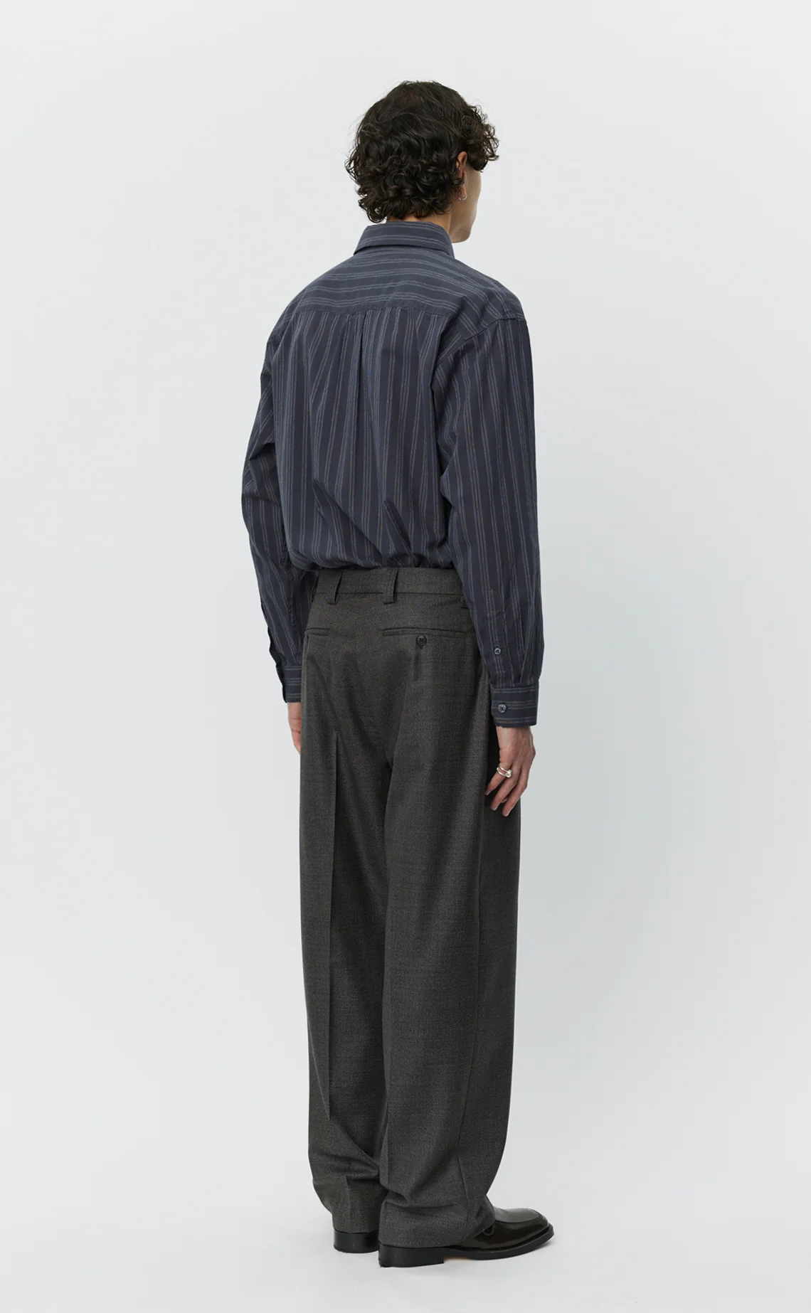 Service Trousers - Warm Grey Twist Wool - Image 4